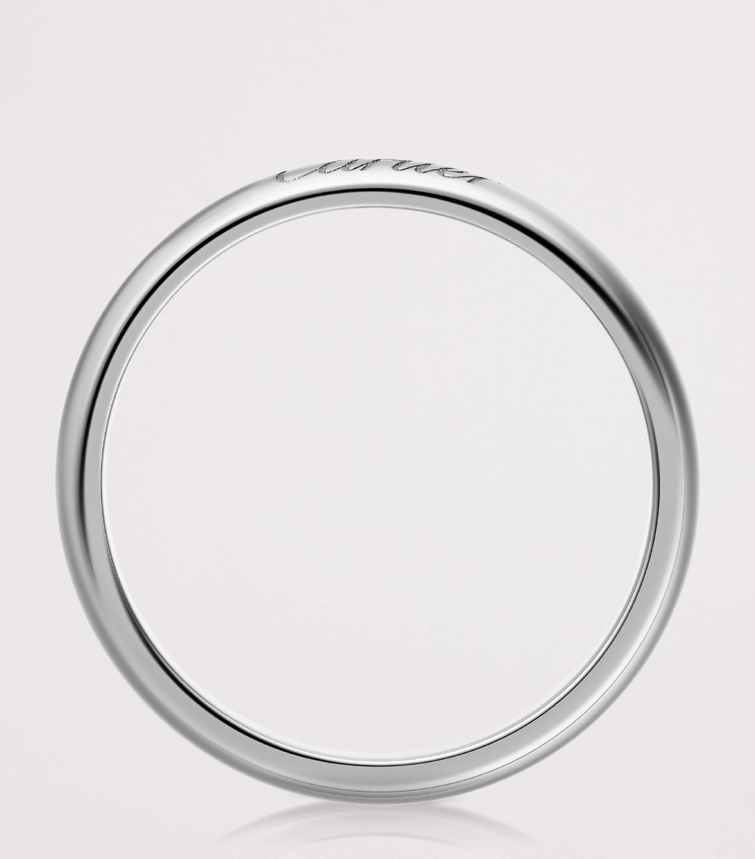 Cartier Platinum C de Cartier Wedding Band (3mm) Platinum Image 4