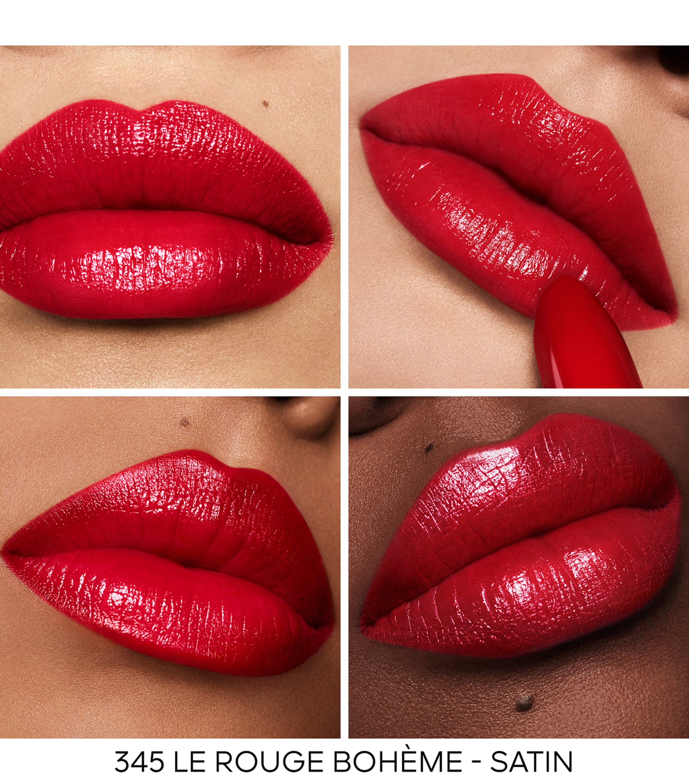 Rouge G Ultra-Care Satin Lipstick - Refill 345 RED Image 3