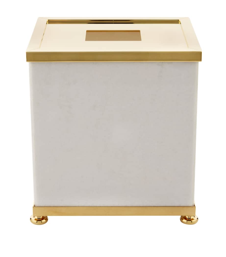 Marble Tissue Box WHITE Image 1