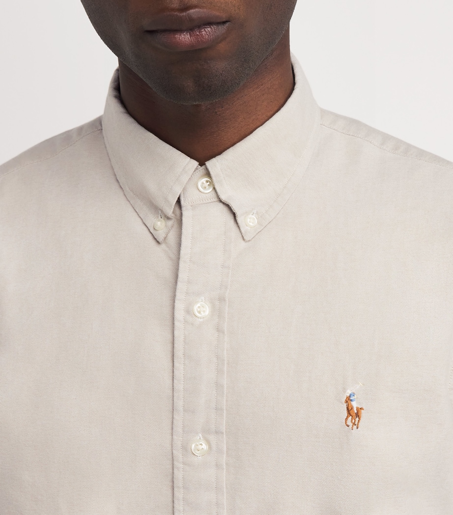 Cotton Oxford Shirt BEIGE/KHAKI Image 6