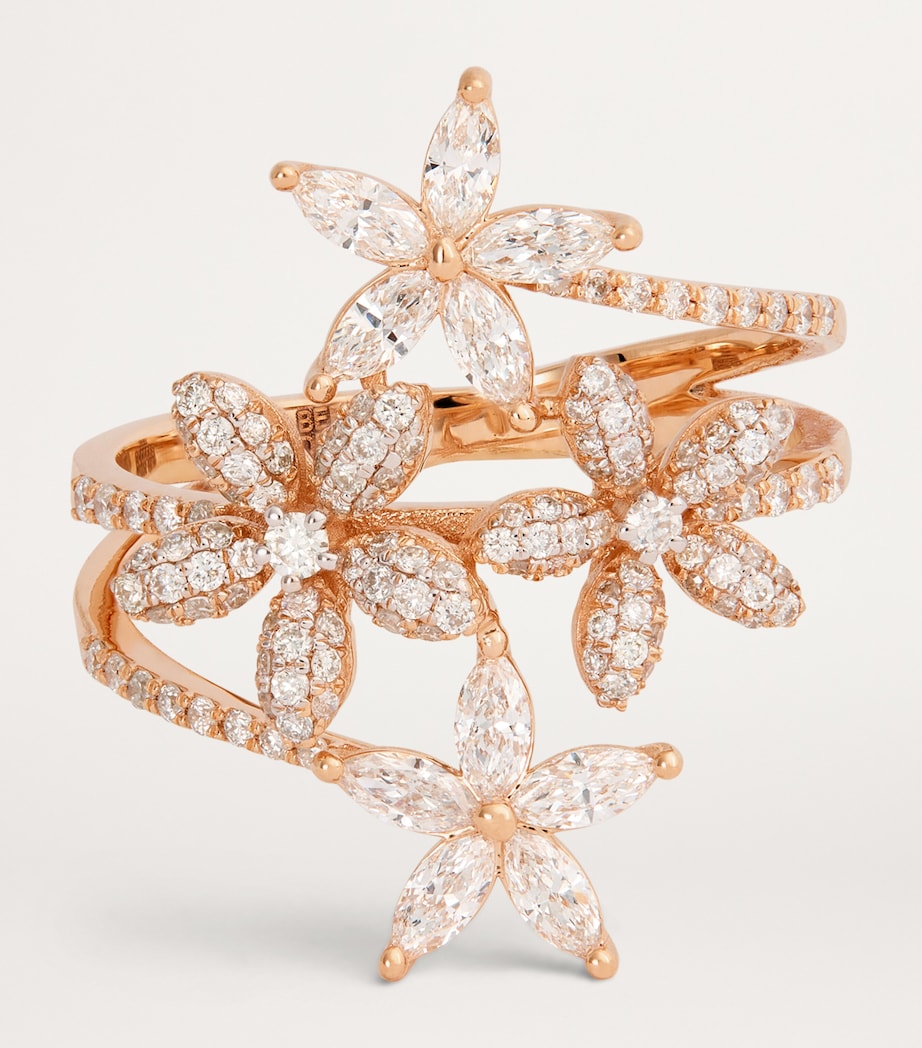 Rose Gold and Diamond Apple Seed Ring (Size 16.5) ROSE GOLD Image 4