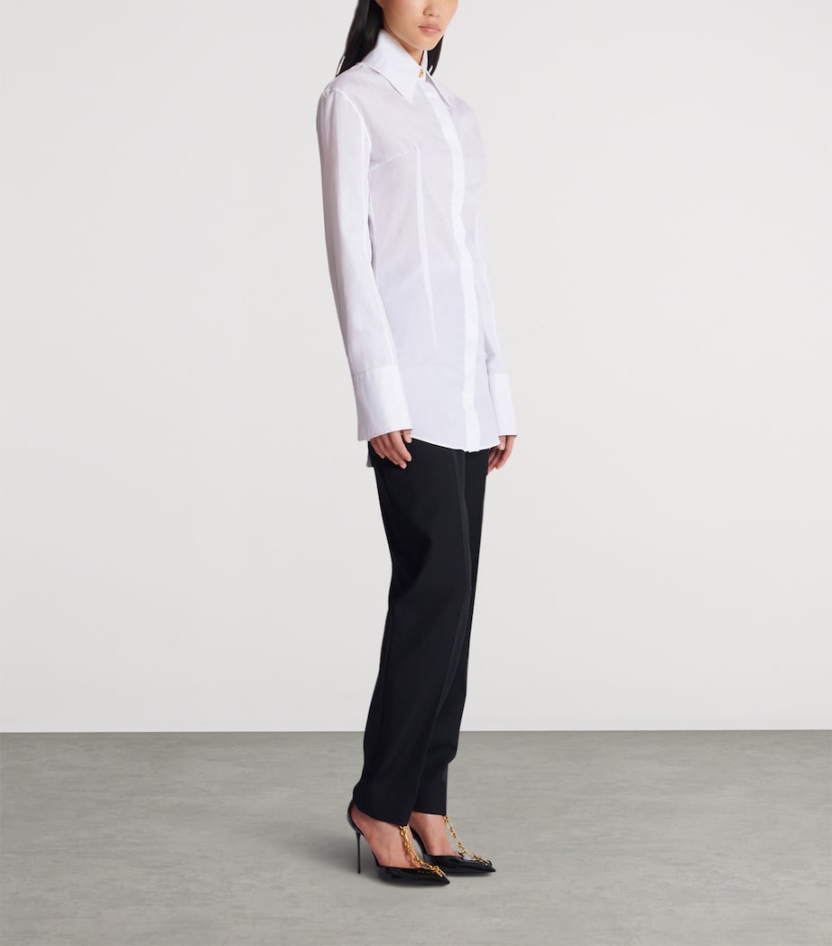 Cotton Poplin Shirt 0FB BLANC OPTIQUE Image 2