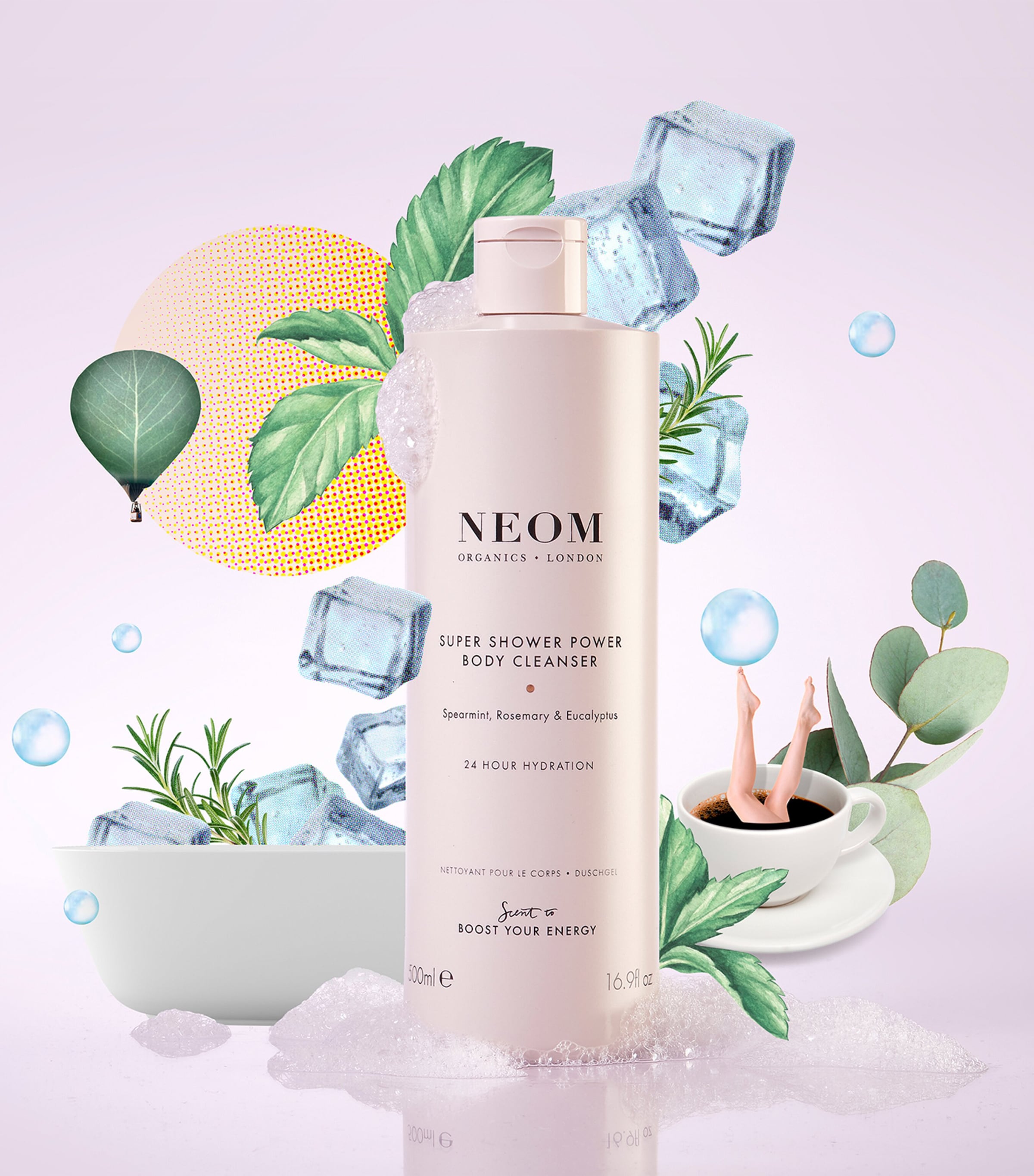 Super Shower Power Body Cleanser (500ml) NO COLOUR Image 5