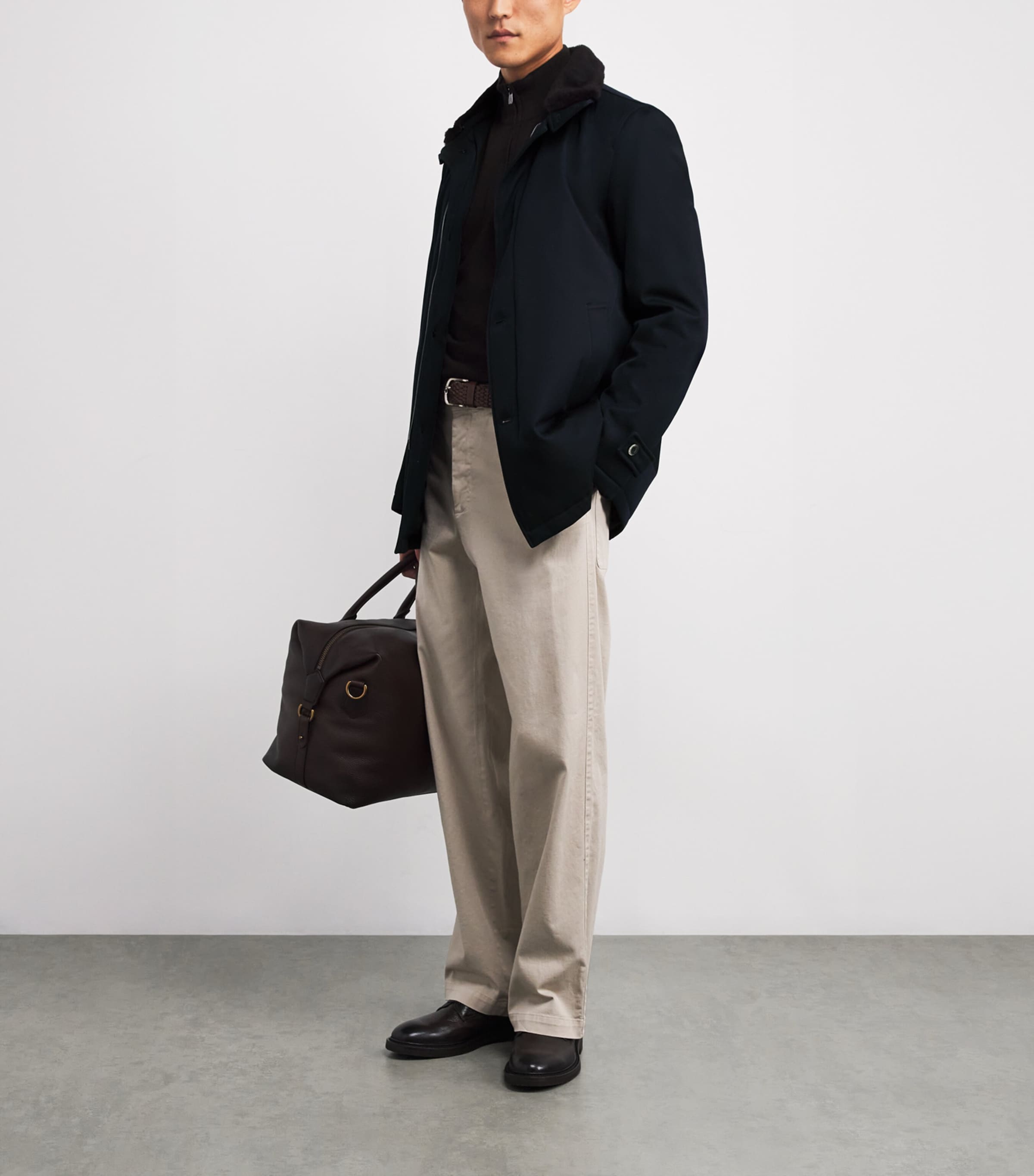 Wool Car Coat 9200 BLUE Image 2