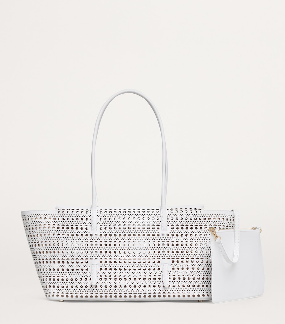 Leather Neo Mina 32 Shoulder Bag BLANC OPTIQUE Image 2