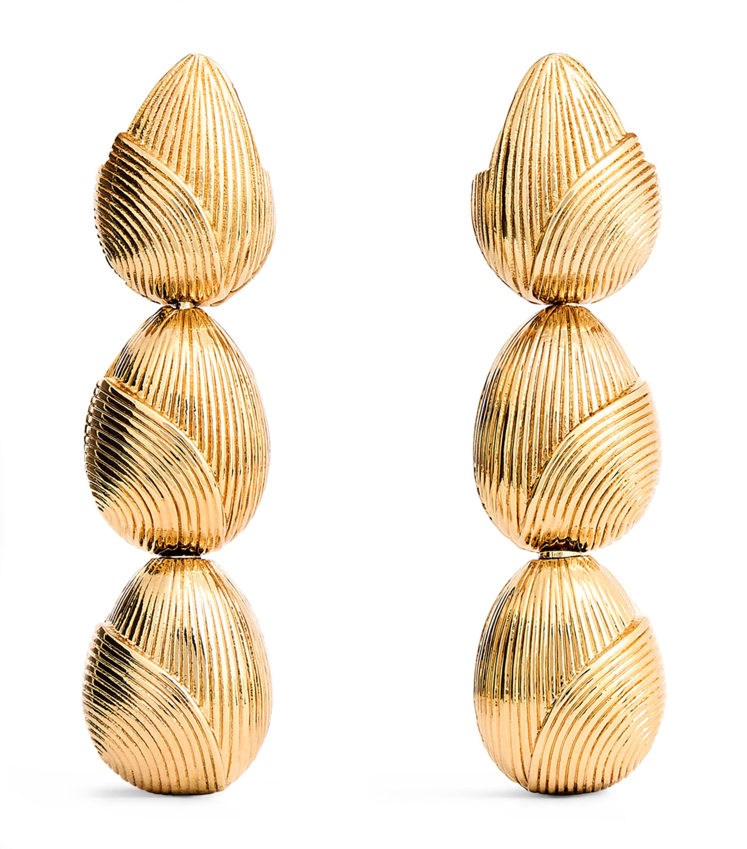 Shop Zimmermann Gold-plated Pebble Drop Earrings