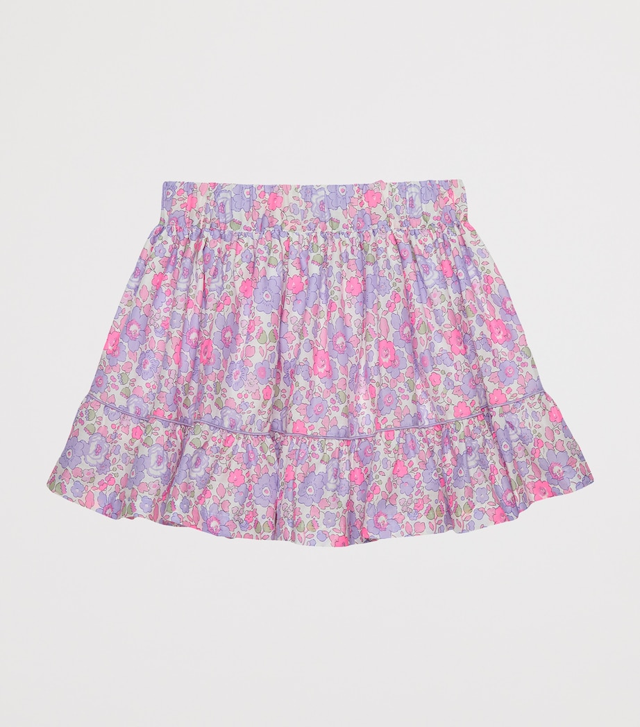 Trotters Cotton Liberty Print Betsy Skirt (6-11 Years) Lilac Betsy Image 2