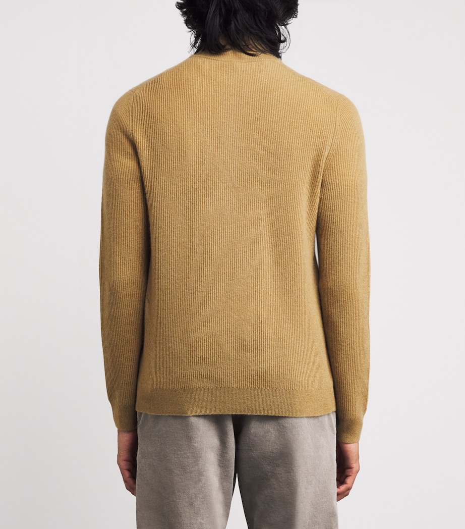 Derek Quarter-Zip Sweater 805-WET SAND Image 4