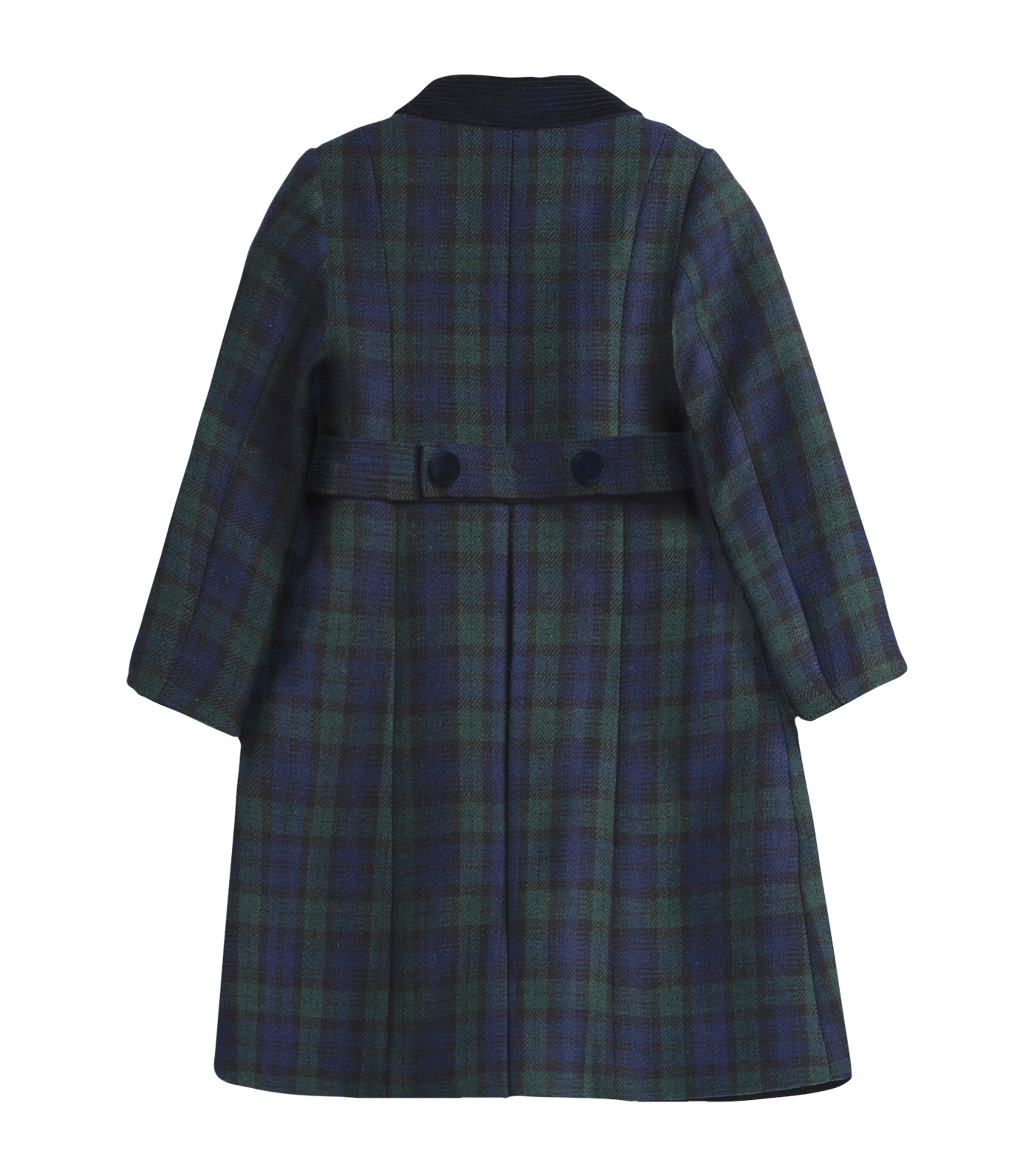Classic Coat (6-11 Years) NAVY TARTAN Image 2