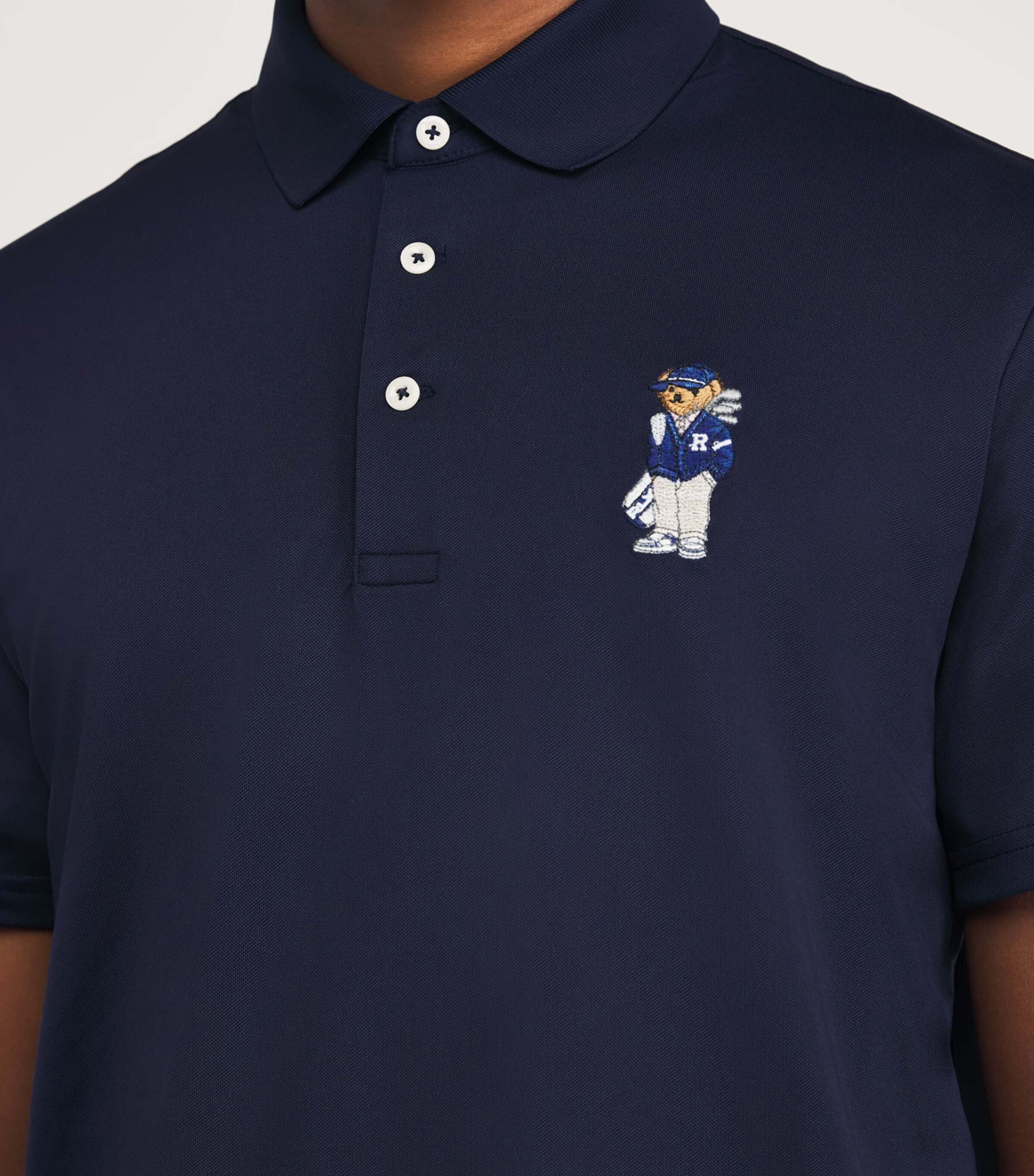 Tailored Polo Bear Polo Shirt REFINED NAVY Image 6