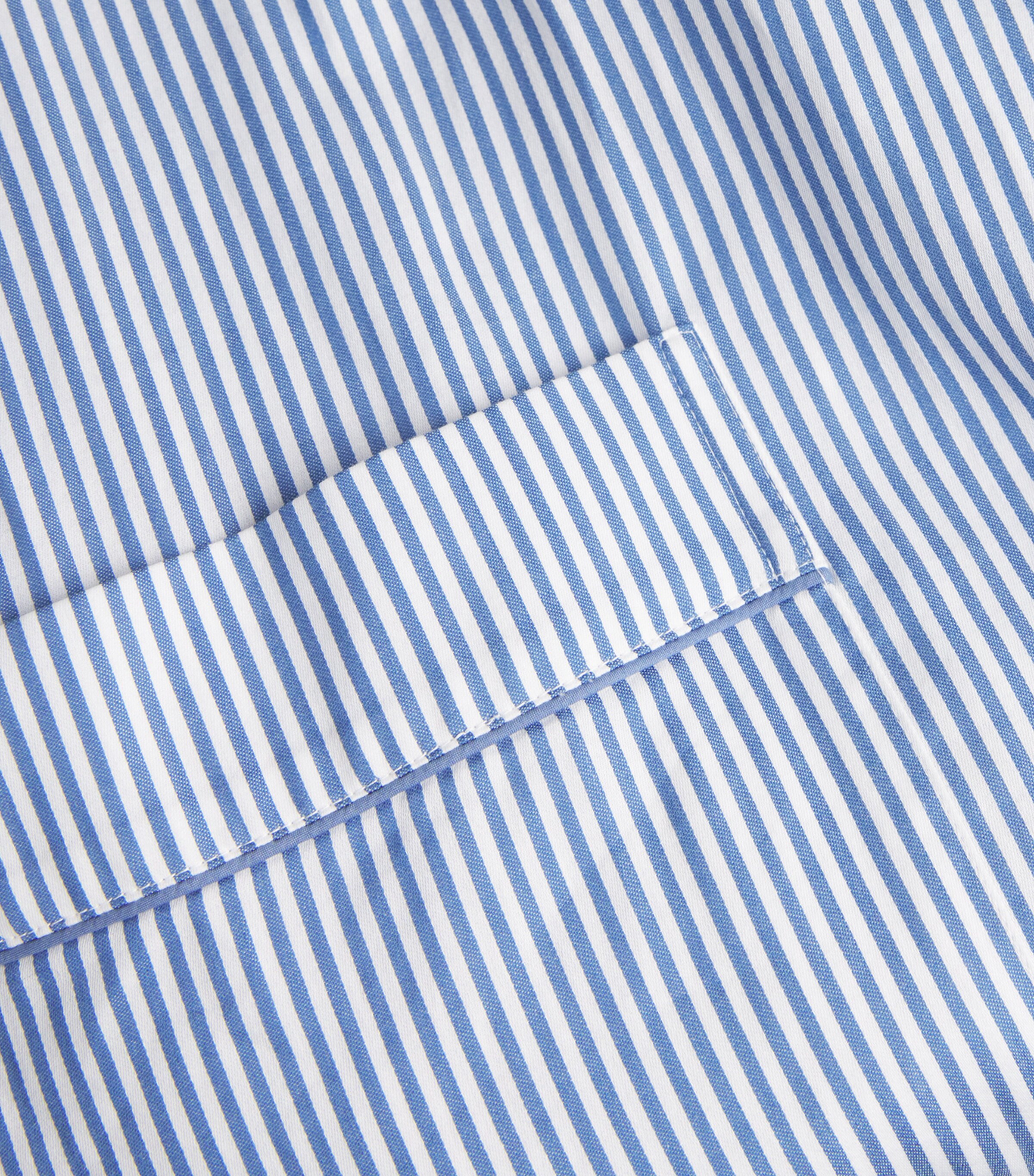 Cotton Striped Robe BLUE Image 5