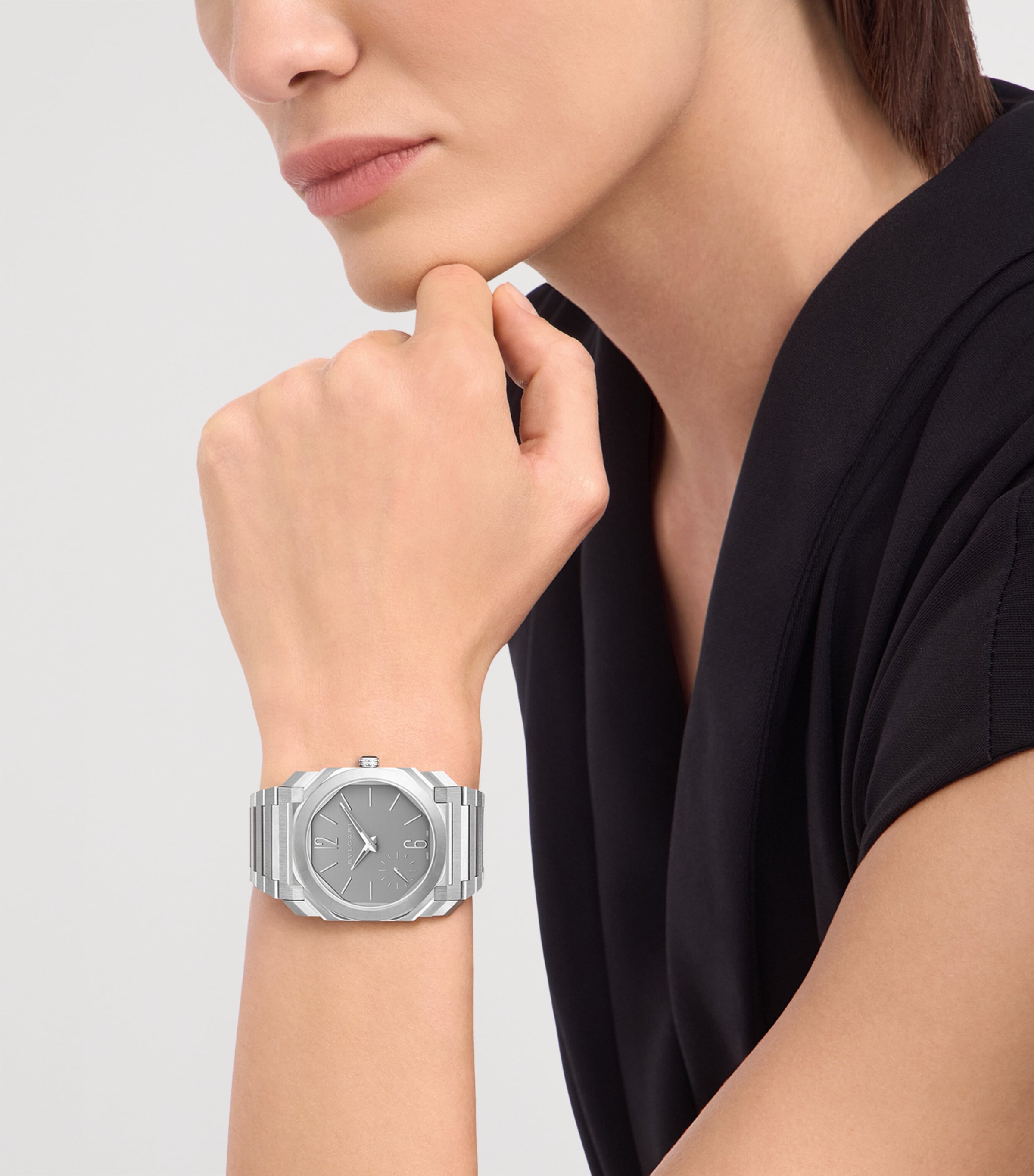 Bvlgari Titanium Octo Finissimo Automatic Watch 37mm Grey Image 7