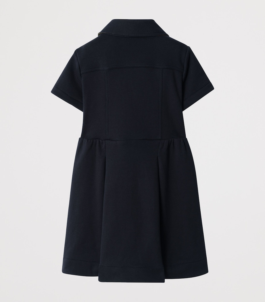 Cotton Trench Dress (3-12 Years) NAVY BLACK Image 2