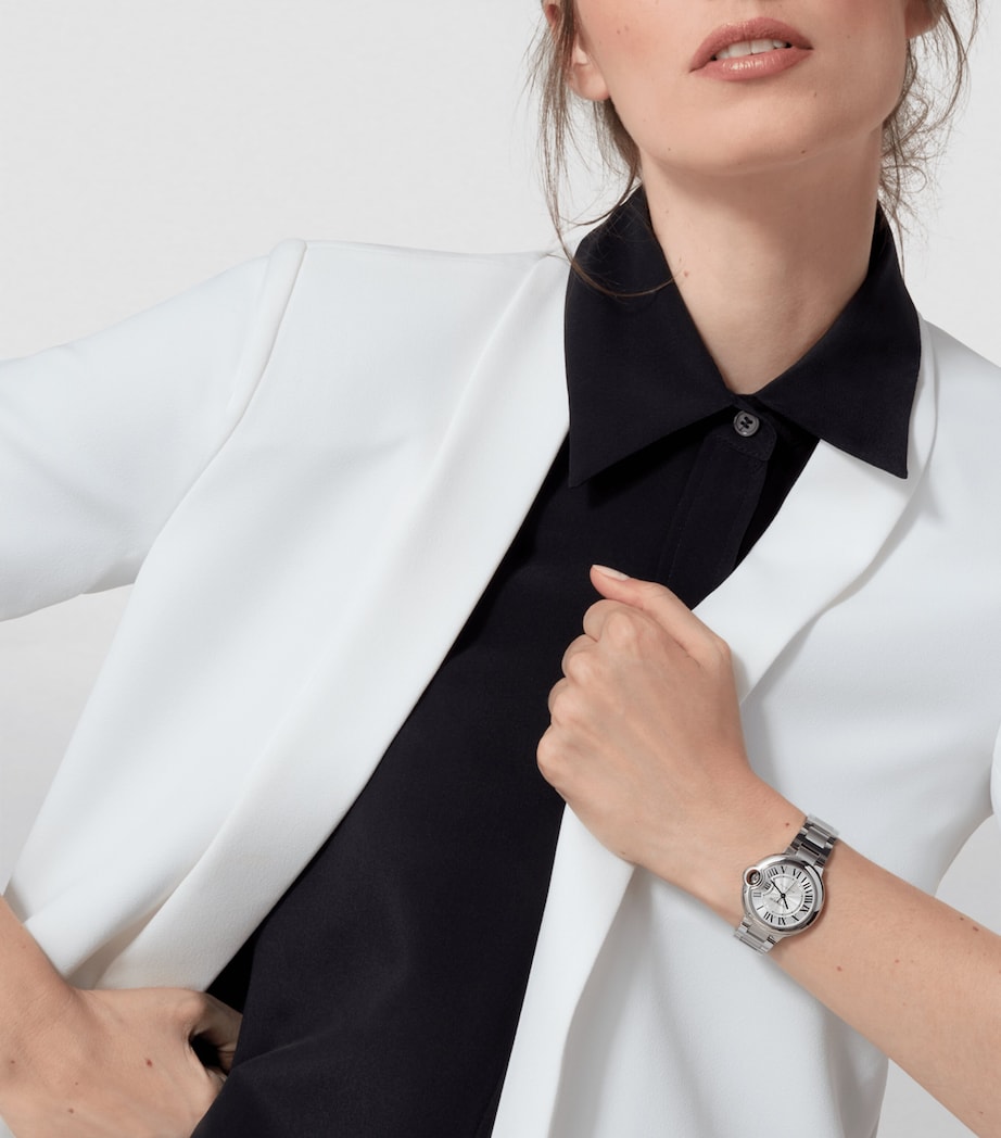 Stainless Steel Ballon Bleu de Cartier Watch 33mm MULTI Image 4