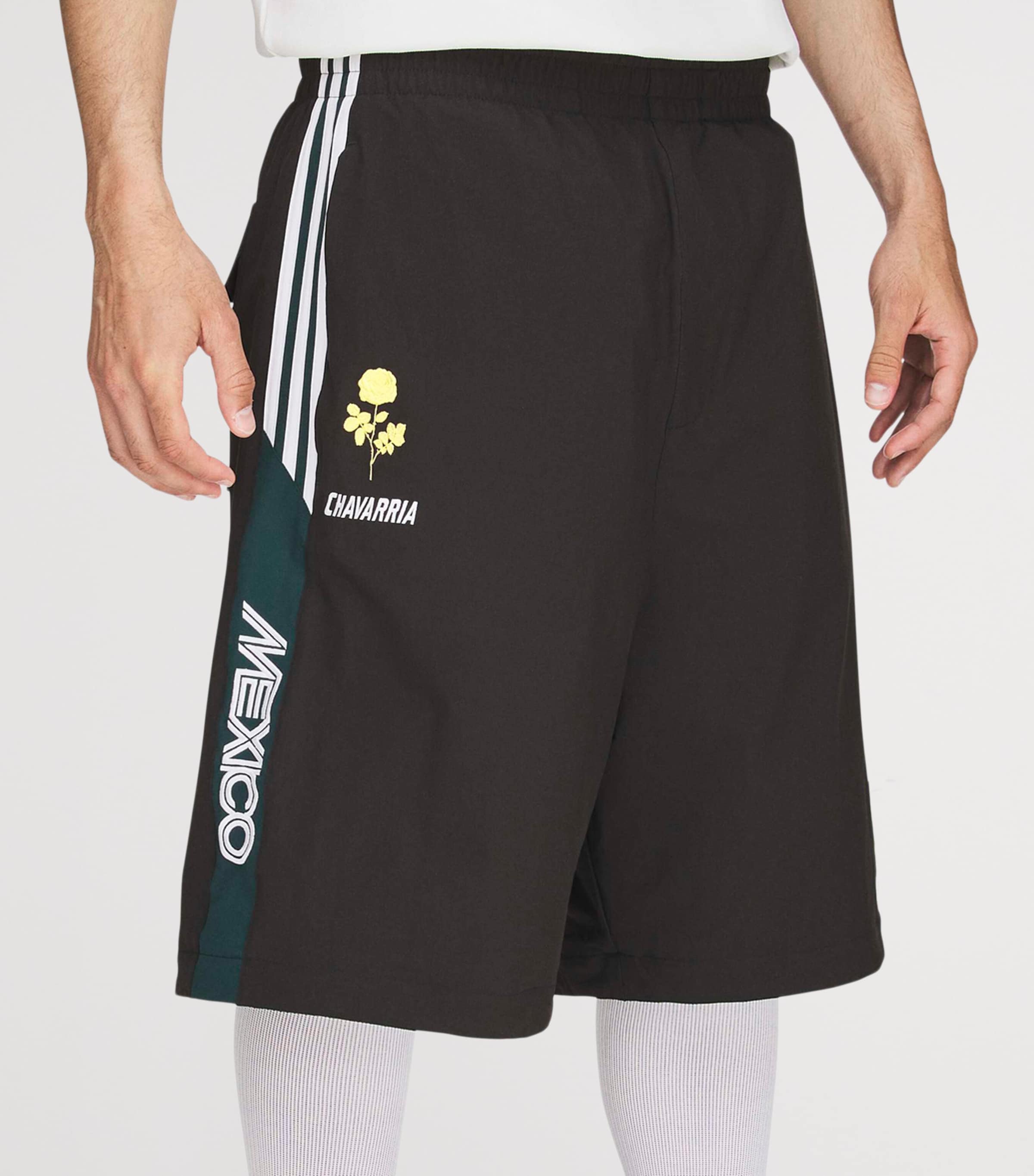 Willy Chavarria Mens x adidas Originals Anthem Oversized Sweatpants Black Image 8
