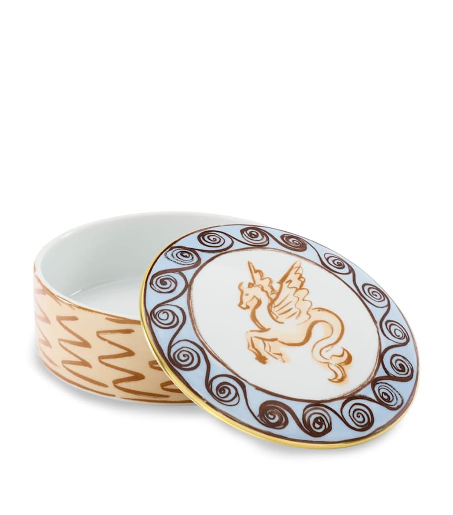 Porcelain Il Viaggio di Nettuno Round Trinket Box (13cm) G00135001 Image 4