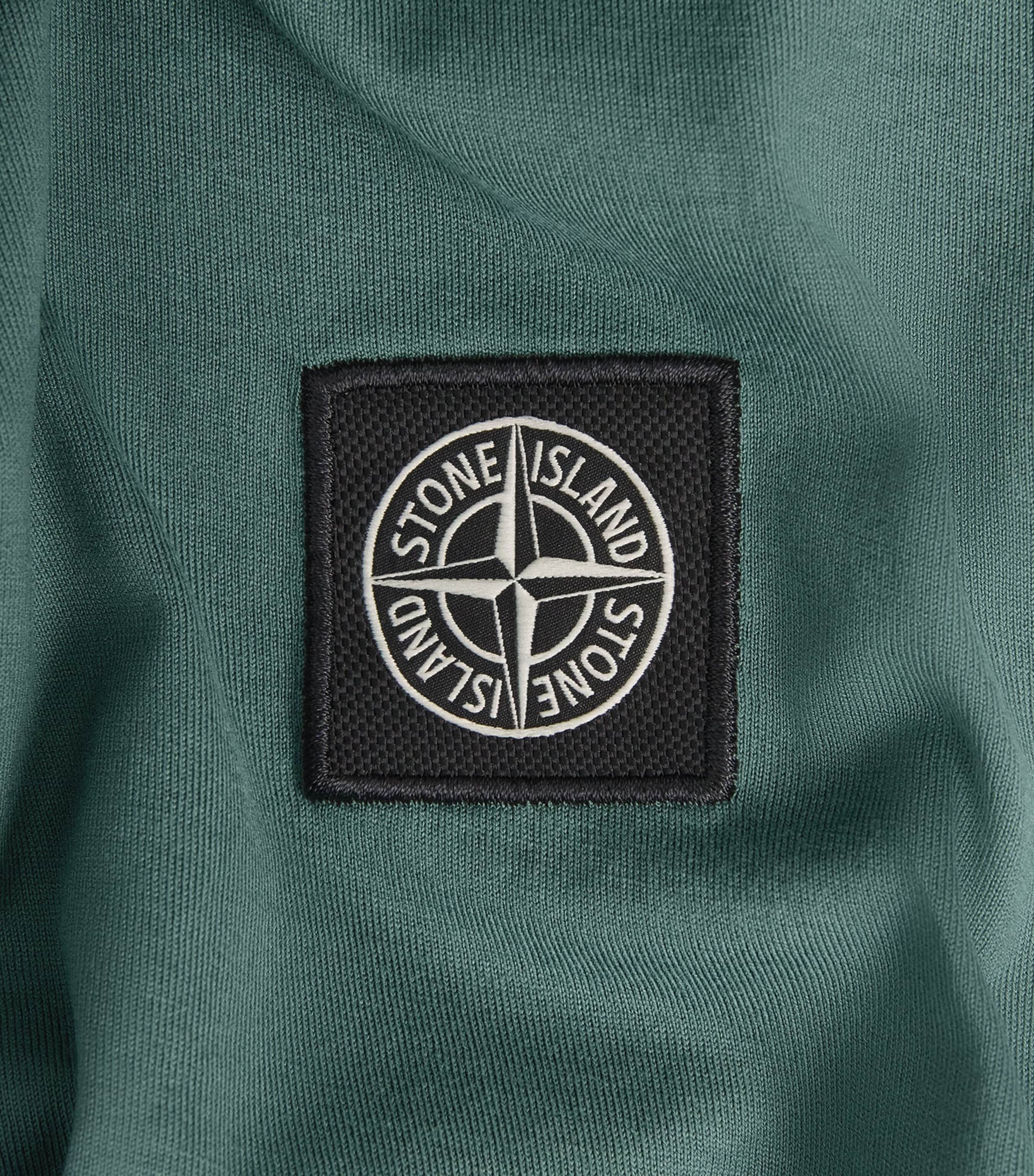Stone Island Mens Cotton Compass Logo T-Shirt Image 6