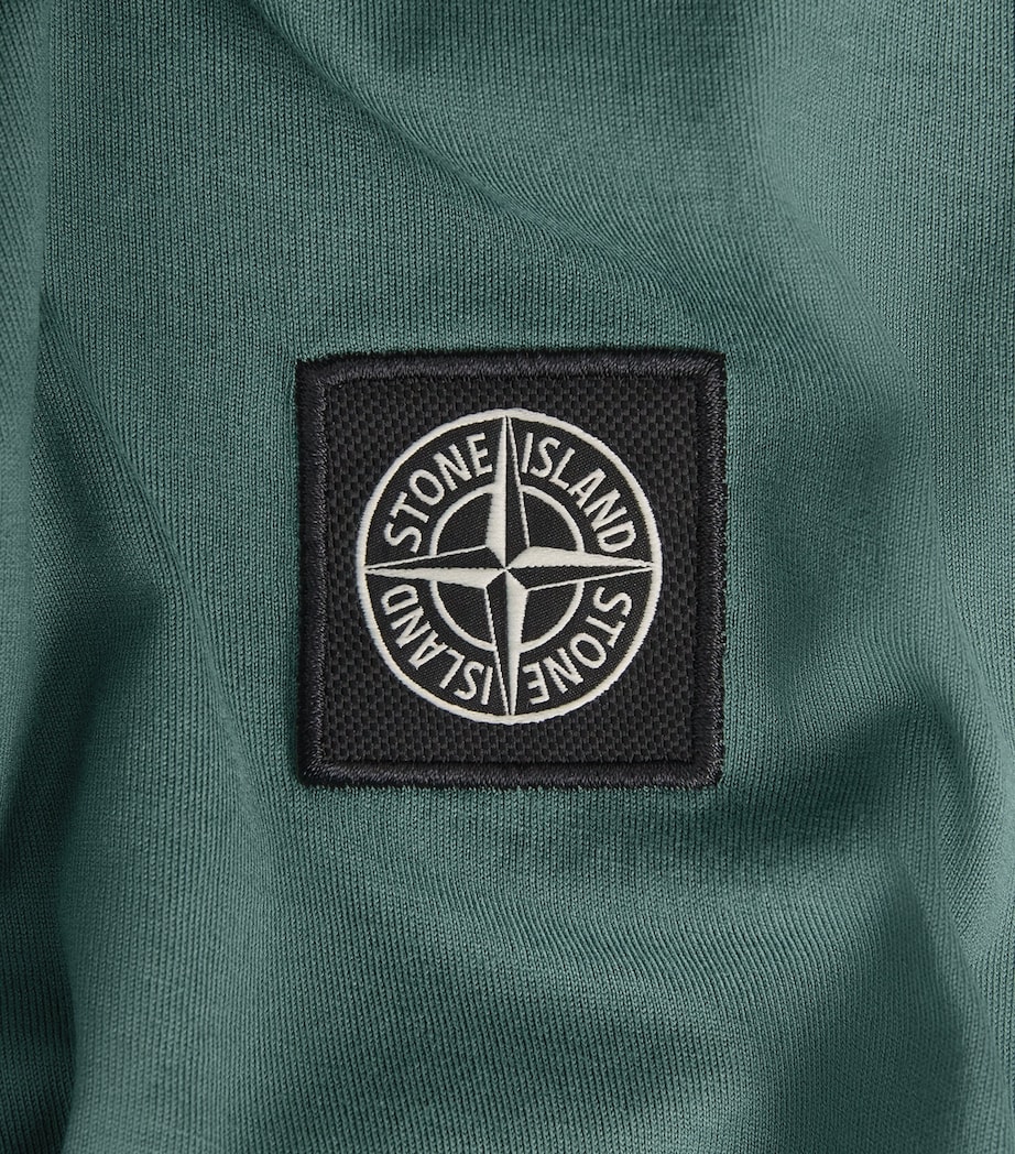 Stone Island Mens Cotton Compass Logo T-Shirt Image 6