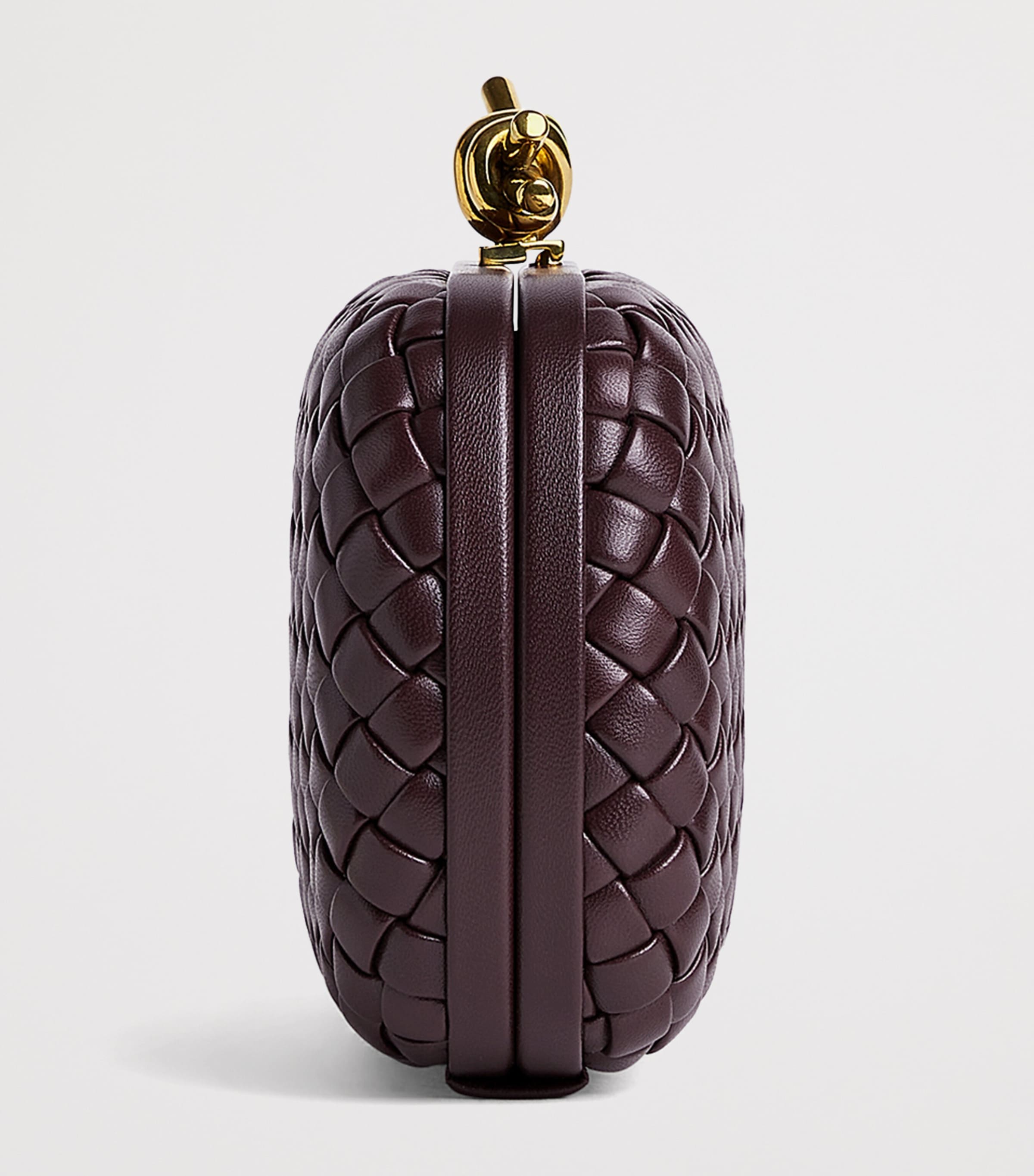 Leather Knot Minaudiere Clutch Bag 2264 Image 4