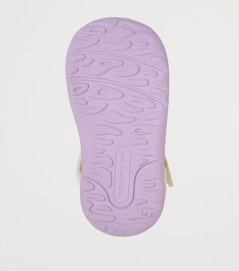 Miki House Mesh-Panel Velcro Sandals Image 6