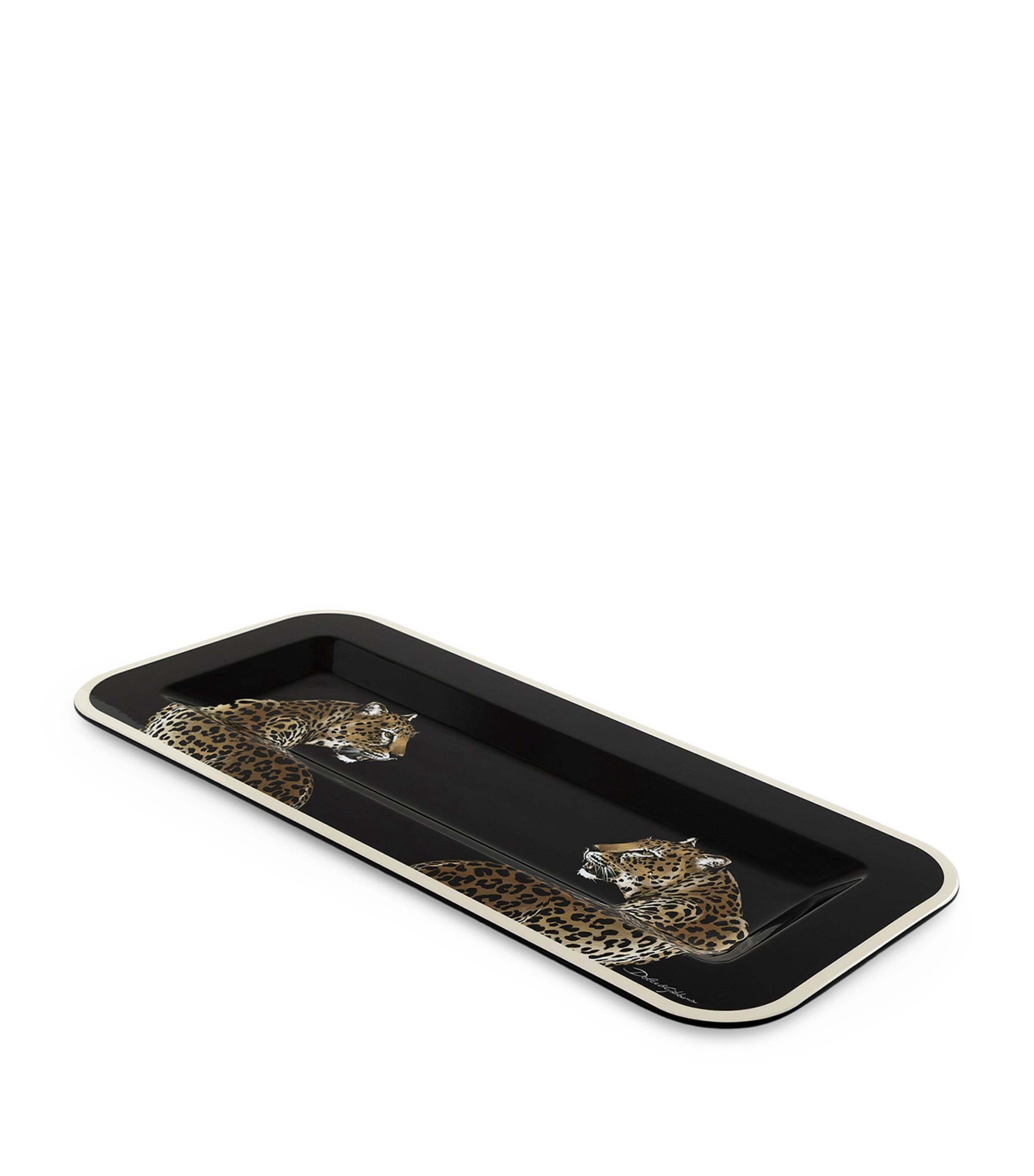 Dolce&Gabbana Casa Leopard Print Tray (25cm x 60cm) Leopardi Image 4