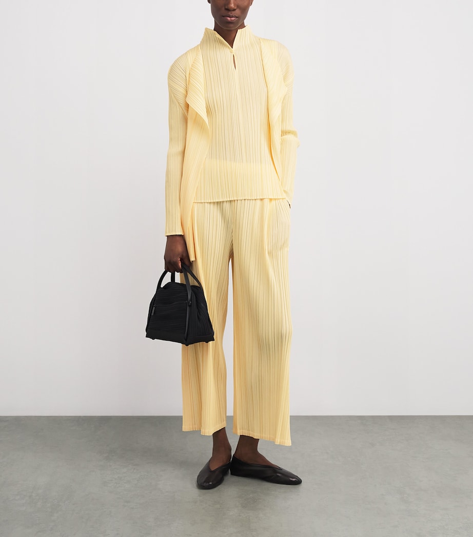 Mellow Pleats Trousers CREAM YELLOW Image 2