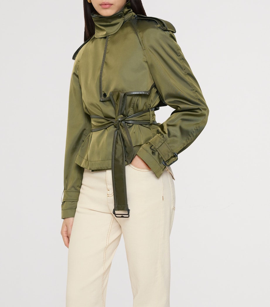 Slim Trench Jacket TENT GREEN Image 4