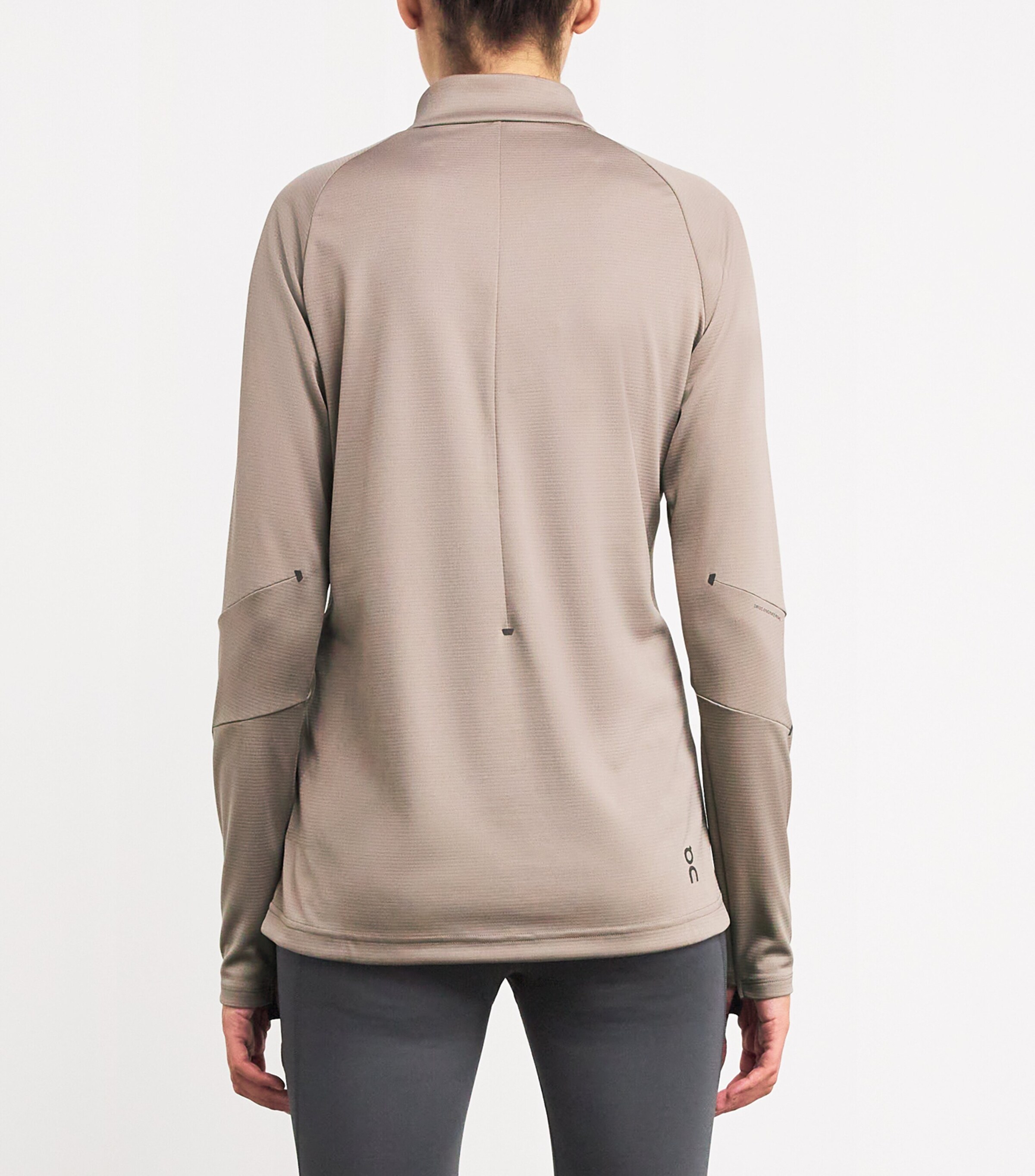 Climate Quarter-Zip Long-Sleeve Top CINDER Image 4