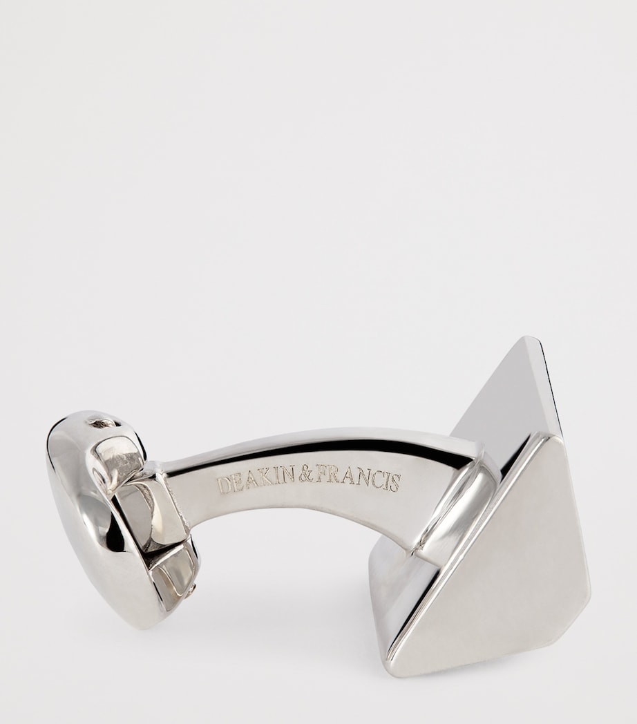 Sterling Silver Mother-Of-Pearl Cufflinks GREY Image 4