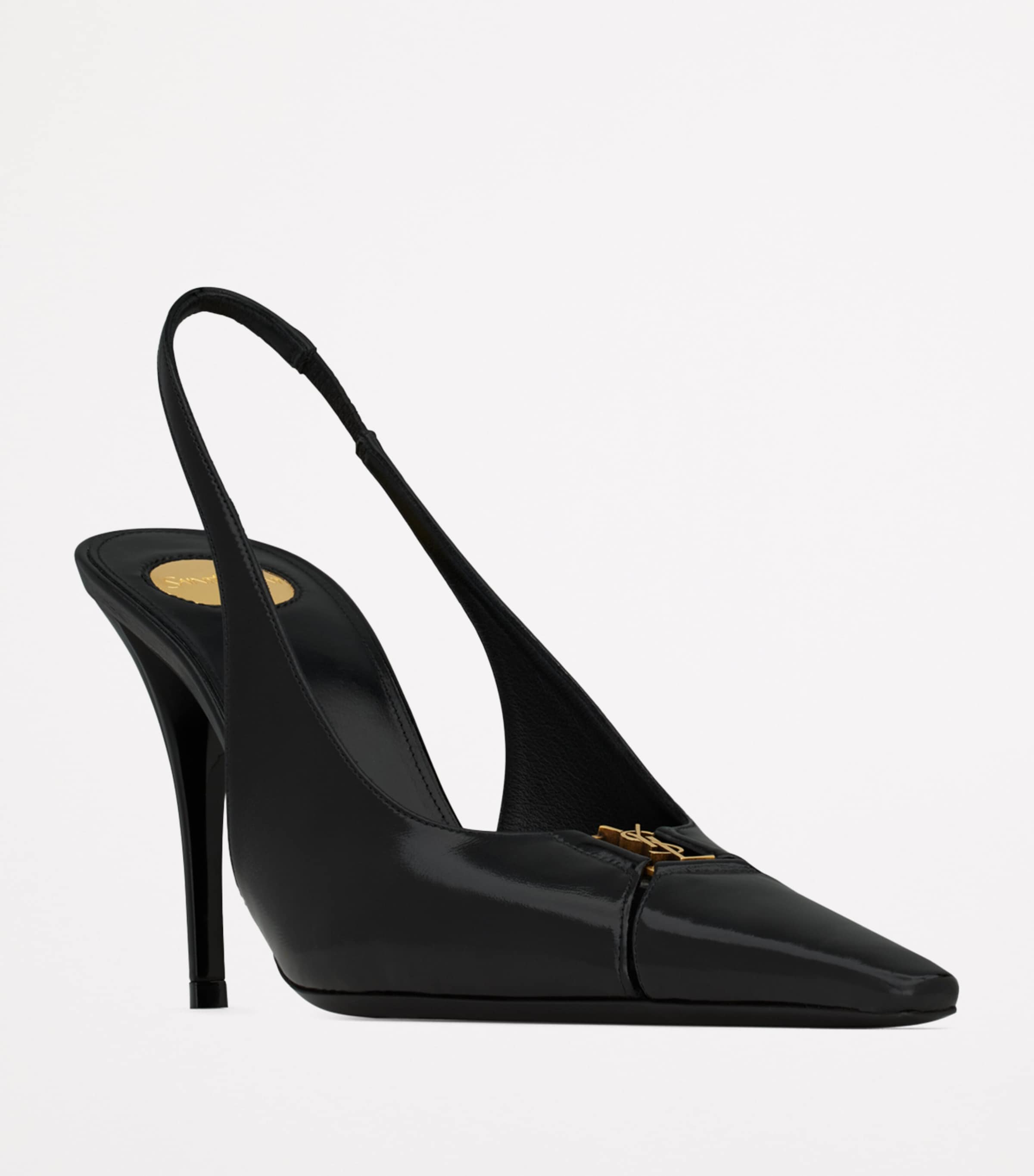 パンプス BLACK BABYLONE 90 PUMPS Saint Laurent Babylone Breteuil 90 slingback pumps for Women