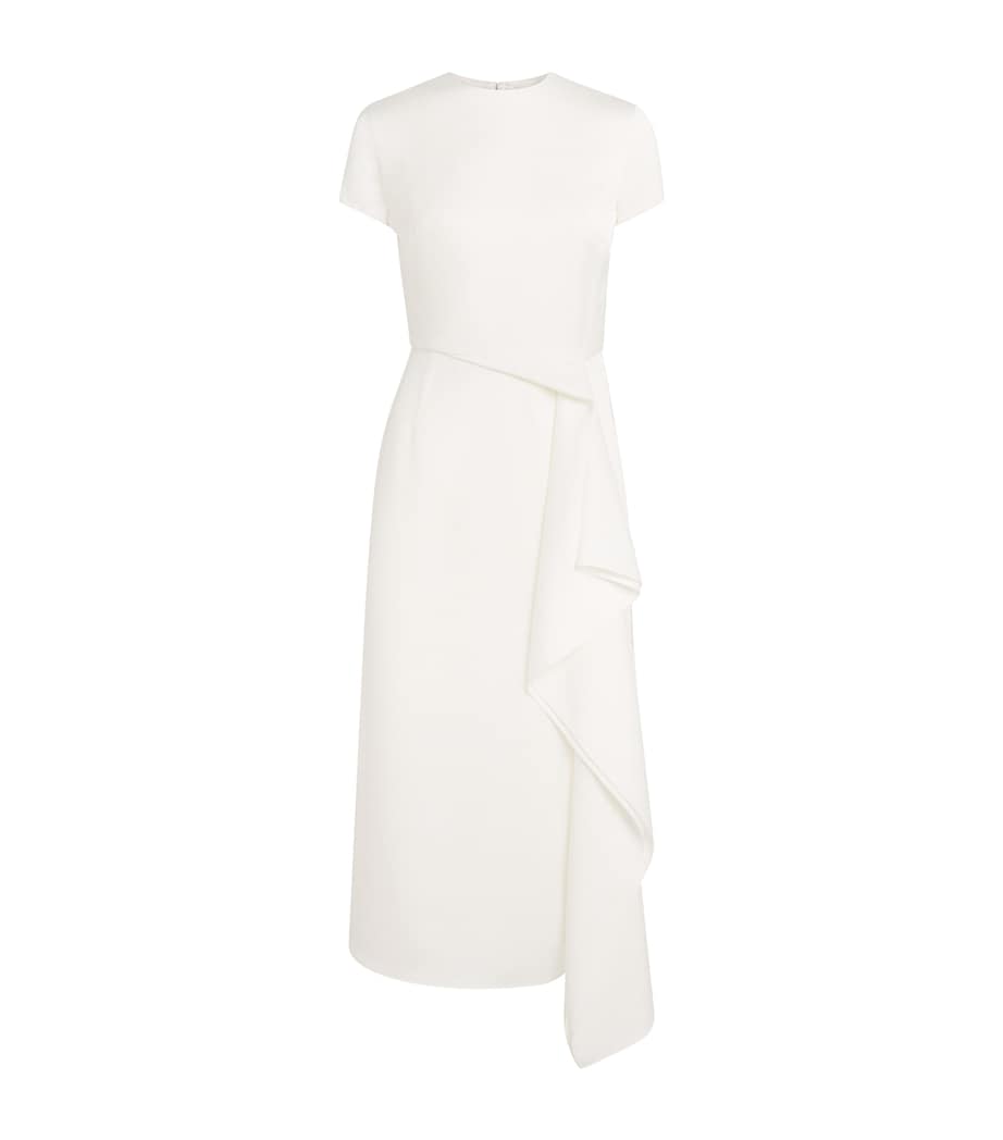 Draped Irene Midi Dress IVORY Image 1
