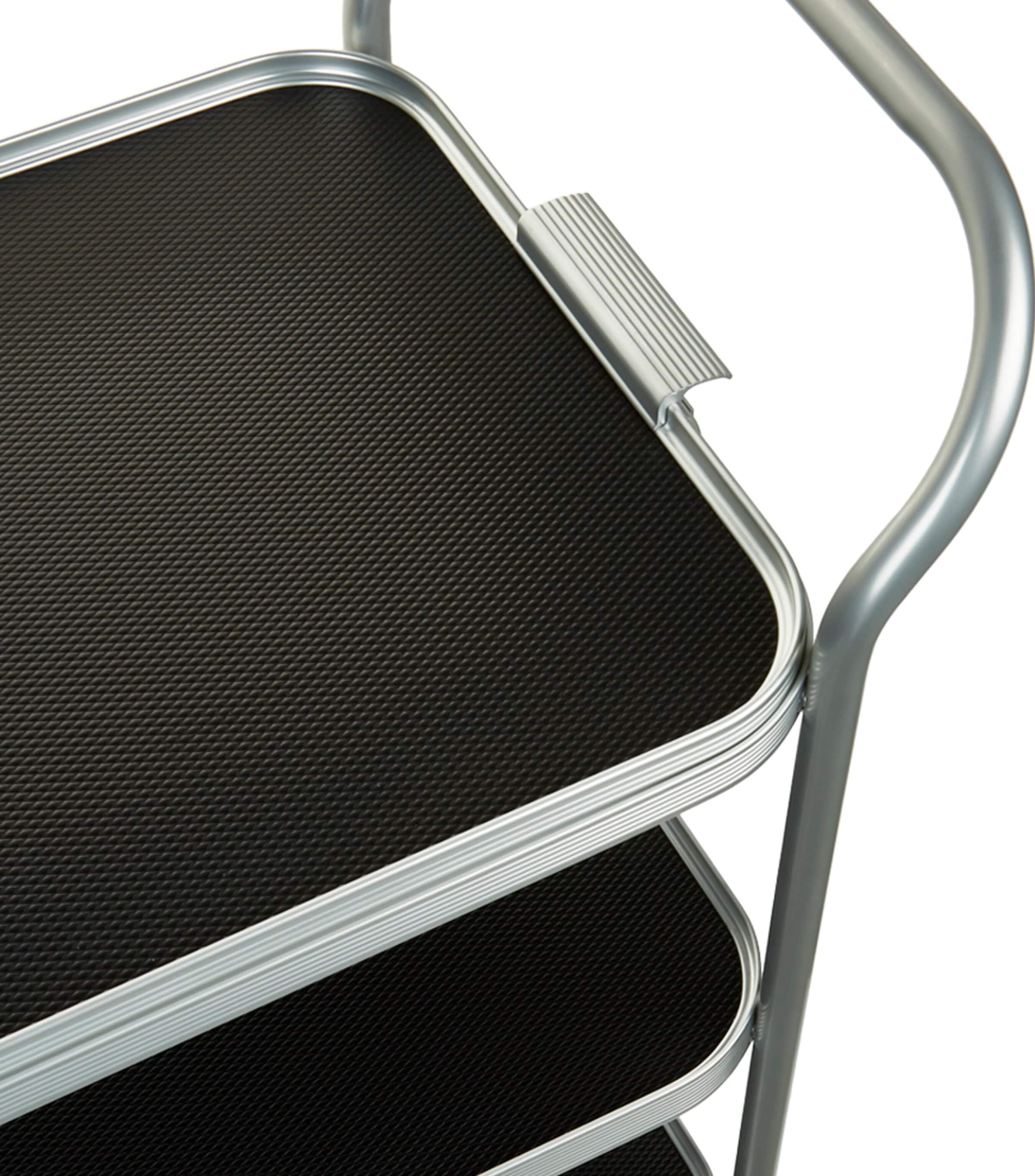 Three-Tier Serving Trolley SILVER WITH BLACK Image 2