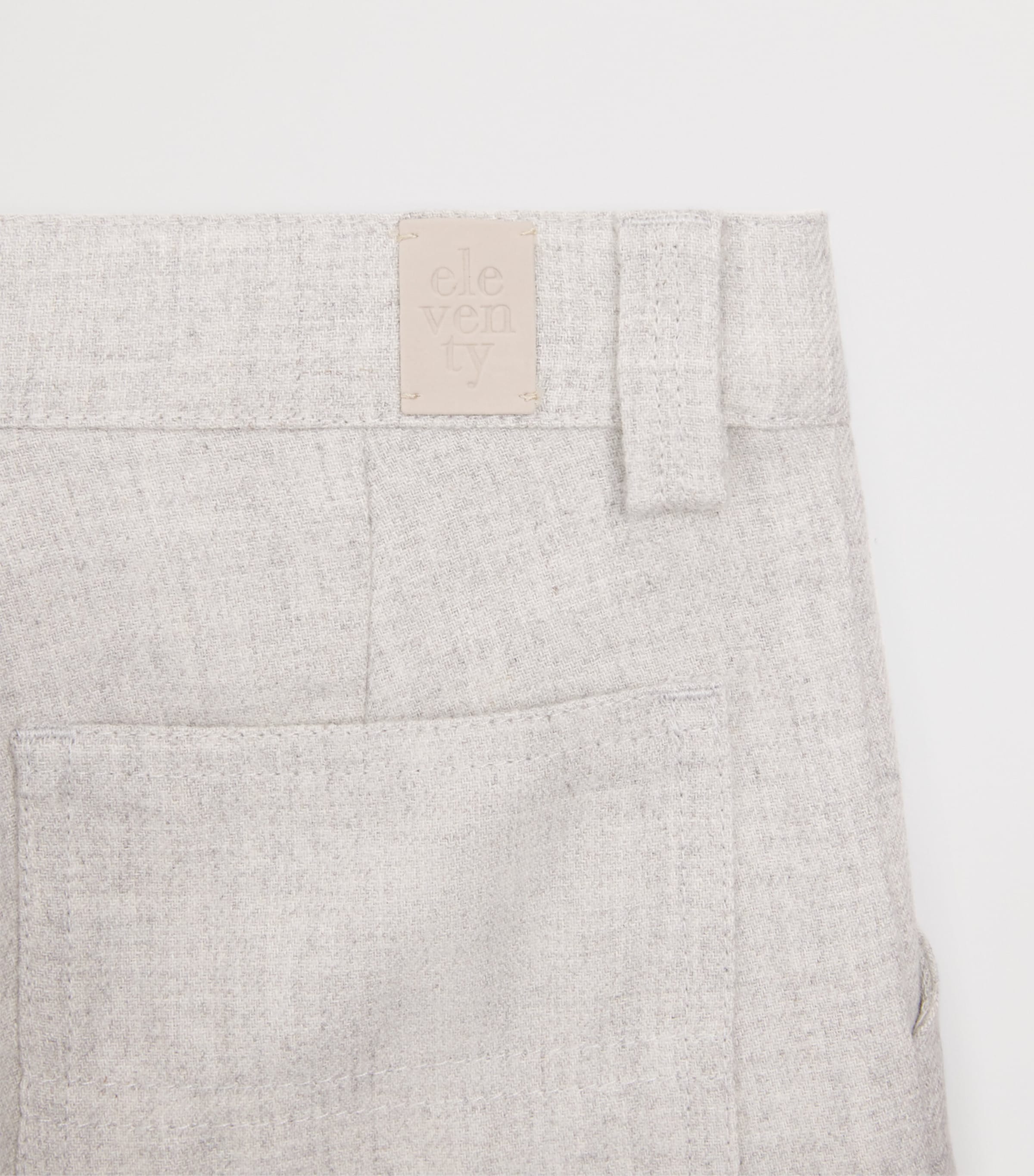Cotton-Blend Straight Trousers (2-16 Years) 800GRIGIO CH. MELANG Image 4