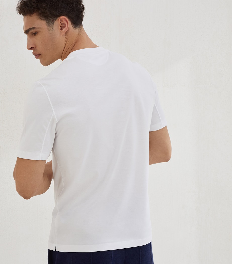 Cotton Crew-Neck T-Shirt C6159 Image 3
