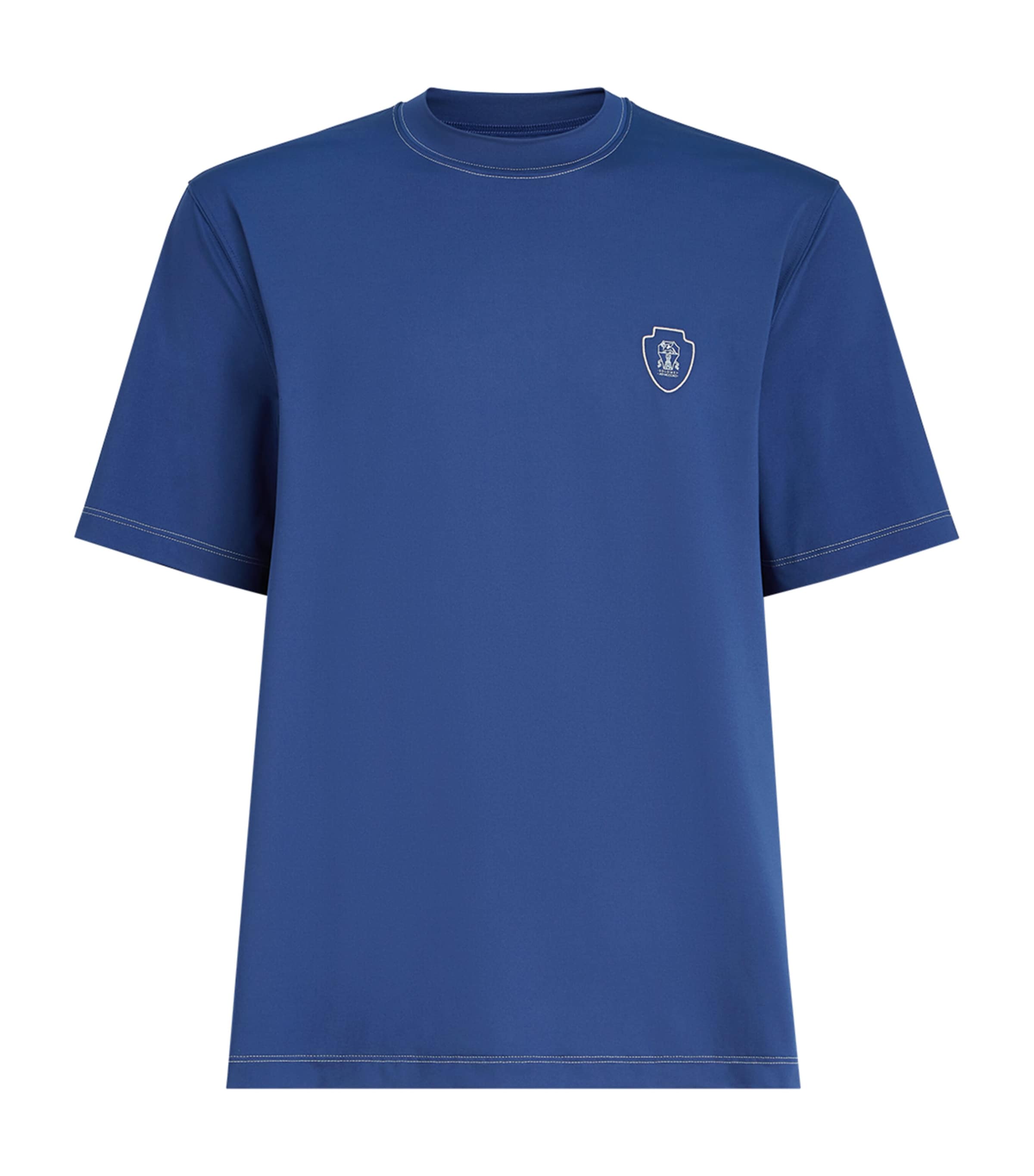 Brunello Cucinelli Mens Technical Crest T-Shirt Image 1