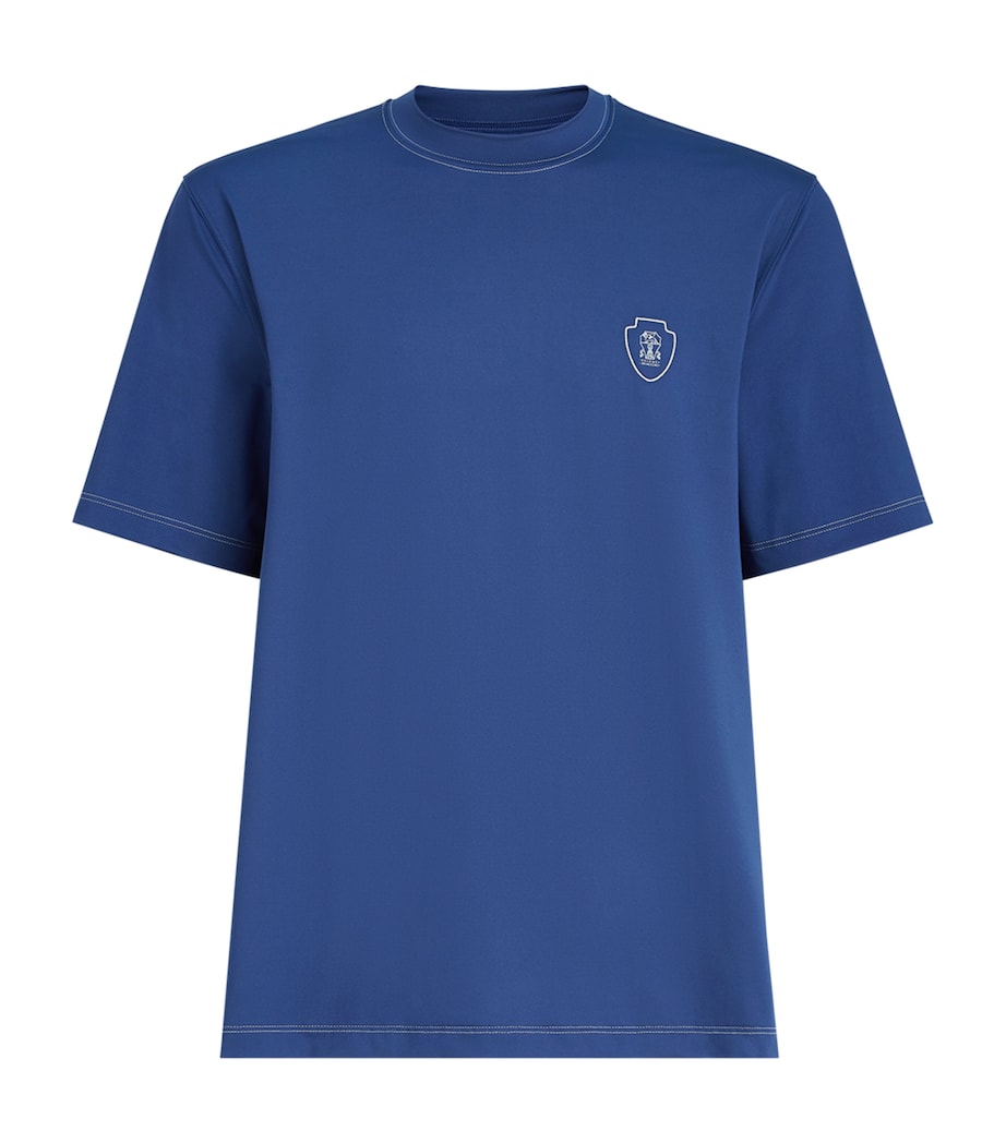 Brunello Cucinelli Mens Technical Crest T-Shirt Image 1
