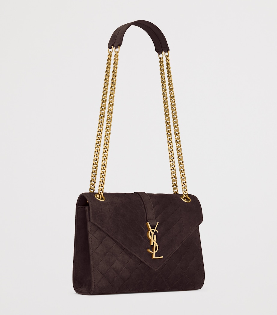 Saint Laurent Medium Suede Envelope Matelassé Shoulder Bag Image 2