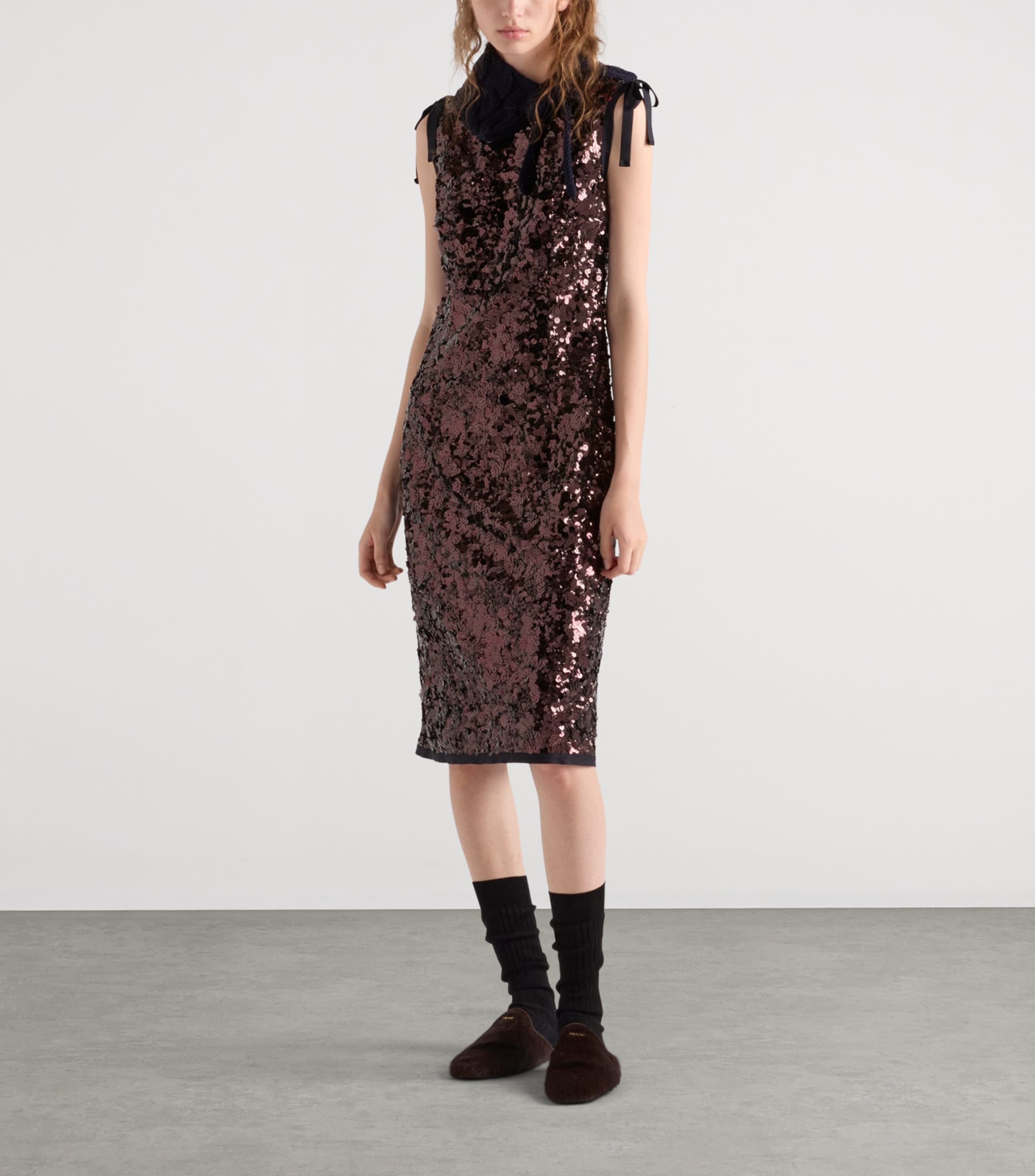 Sequinned Midi Dress F0051 Image 2