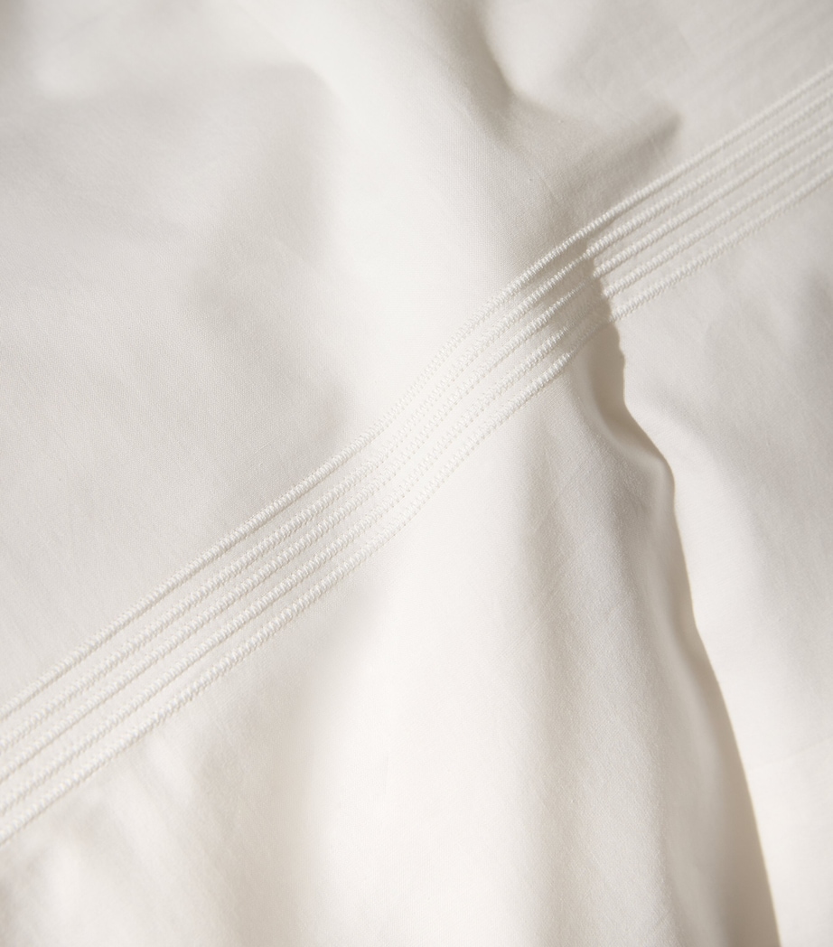 Barley King Flat Sheet (275cm x 295cm) WHITE Image 8