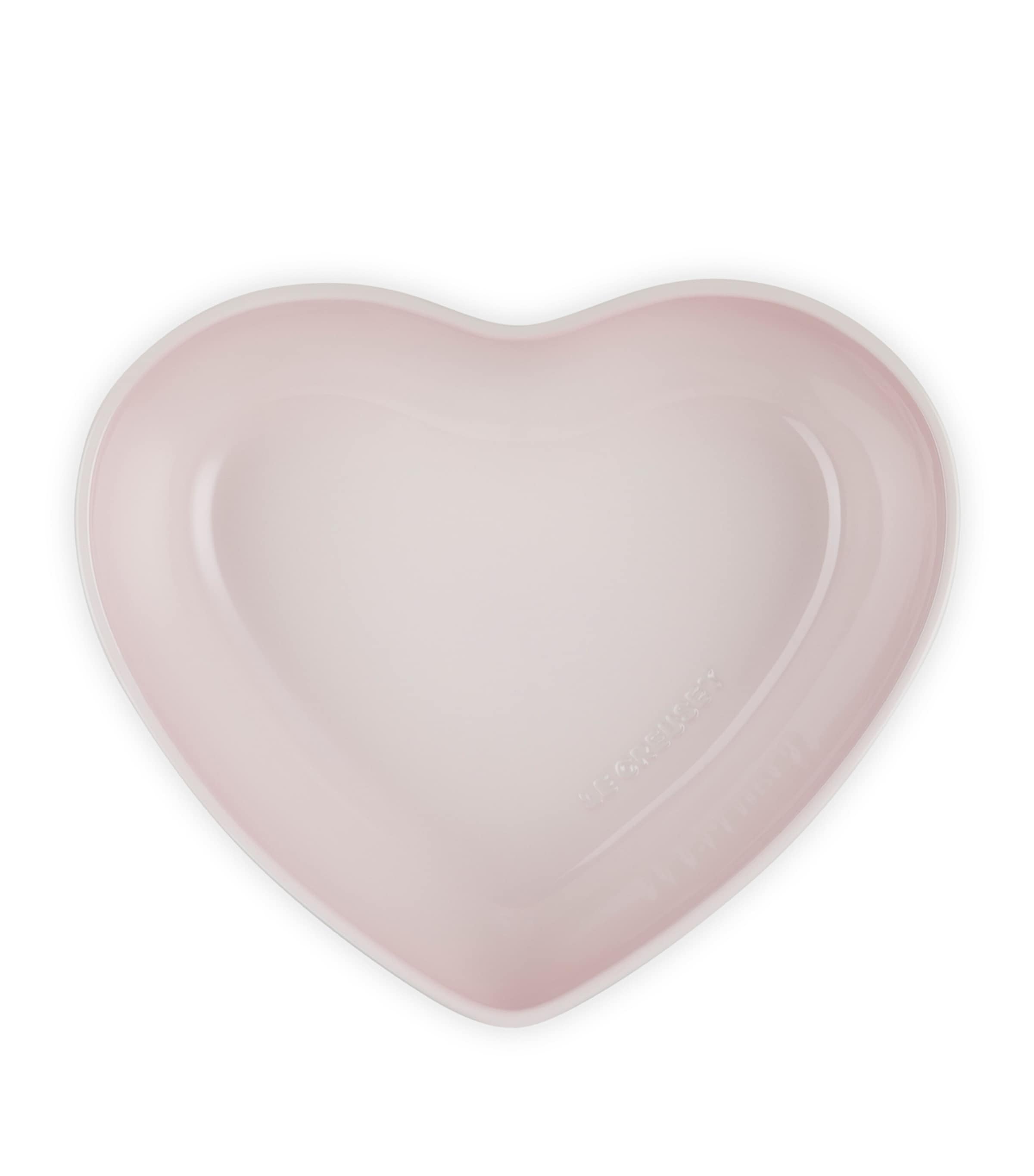 Stoneware Heart Serving Bowl (20cm) SHELL PINK Image 3