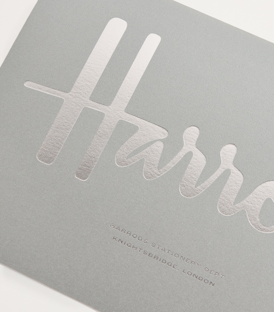 Harrods Logo A5 Notebook Silver Image 4
