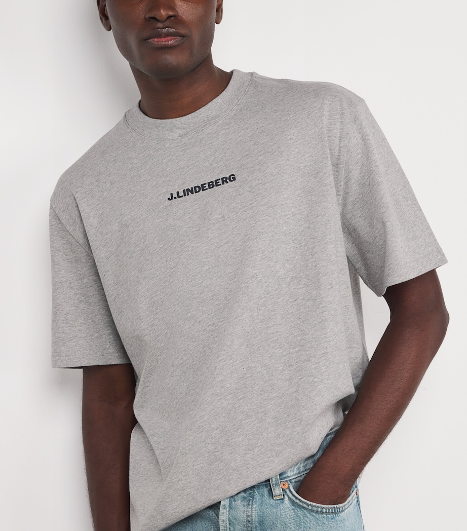 Cotton Logo Hale T-Shirt U199 LIGHT GREY Image 6