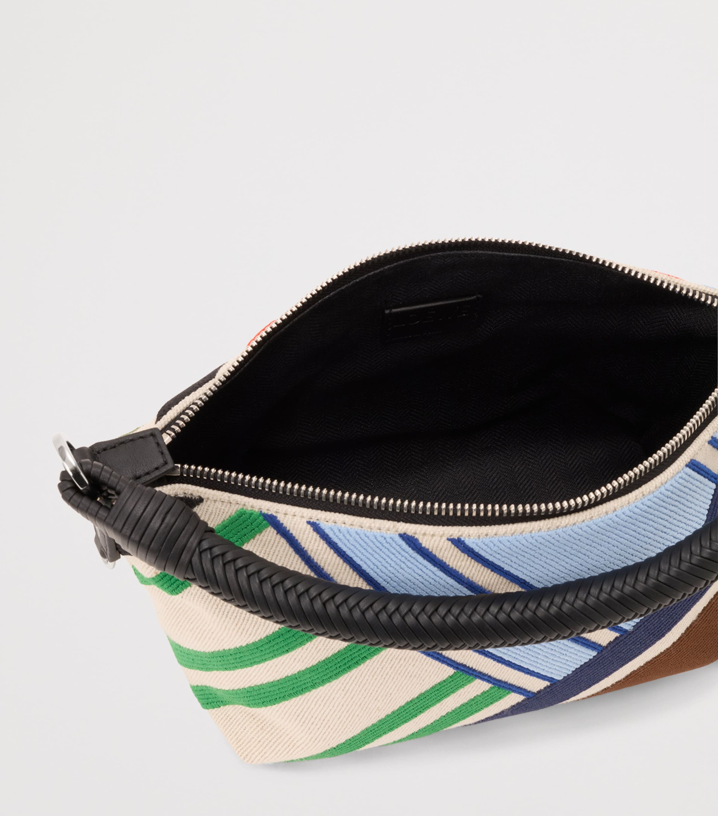 LOEWE Embroidered Cala Top-Handle Bag Ecru/multicolor Image 6