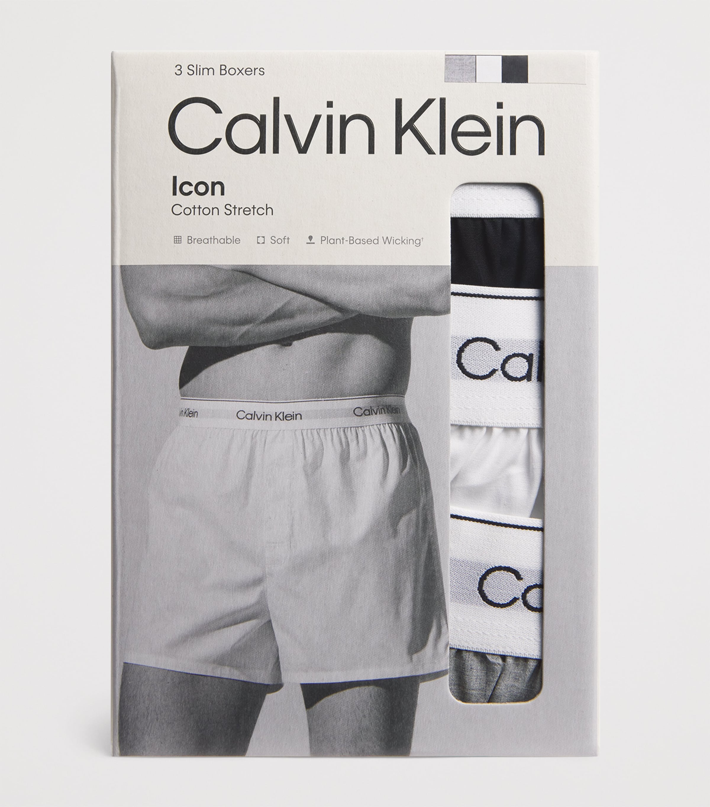 Cotton Stretch Slim Icon Boxers (Pack of 3) MP1-MULTI Image 2