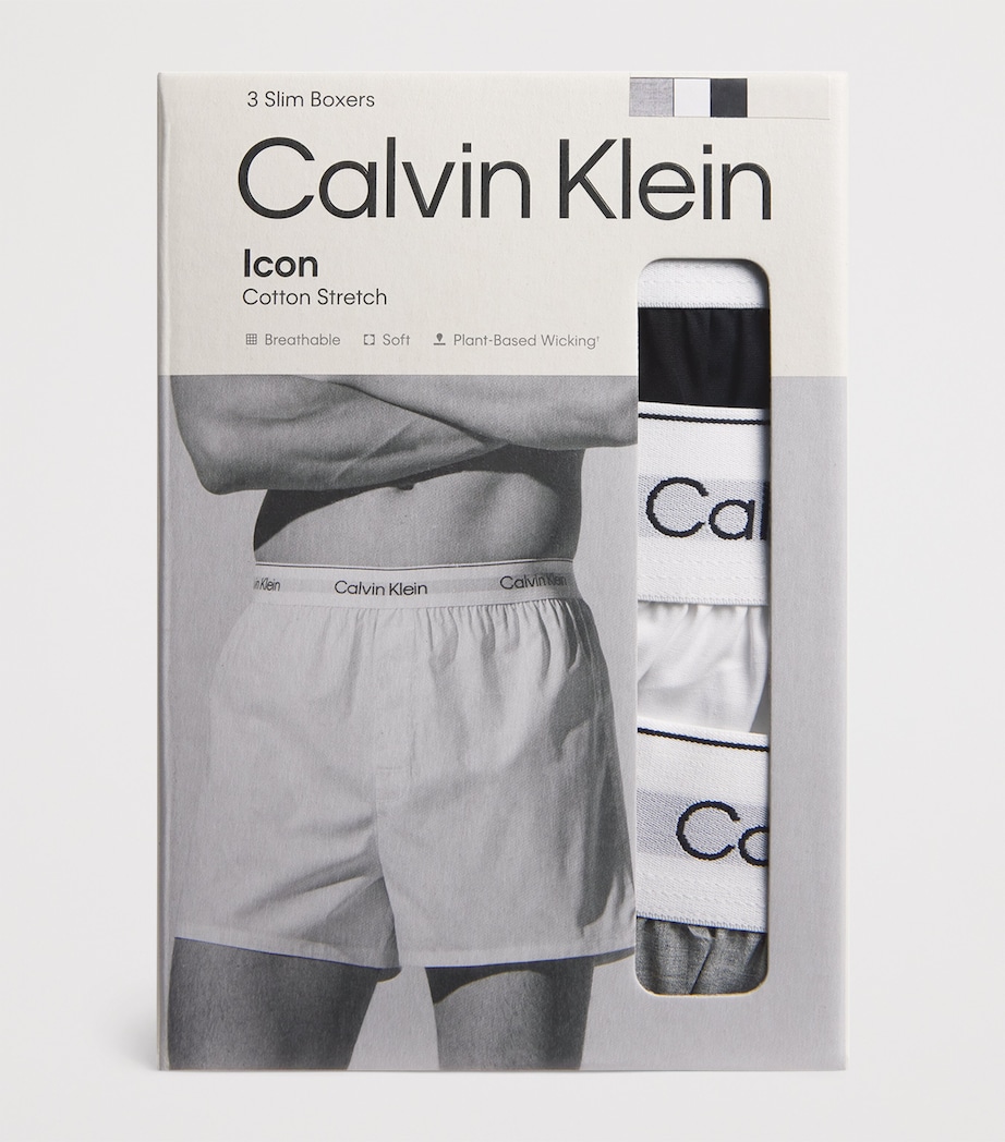 Cotton Stretch Slim Icon Boxers (Pack of 3) MP1-MULTI Image 2