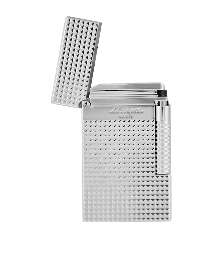 Palladium-Plated New Grand Dupont Lighter SILVER Image 7