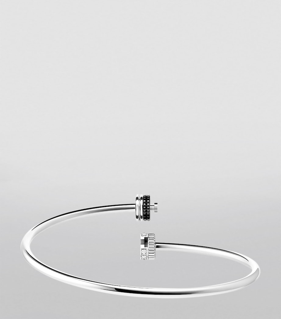 White Gold and Diamond Quatre Bangle WHITE GOLD Image 4