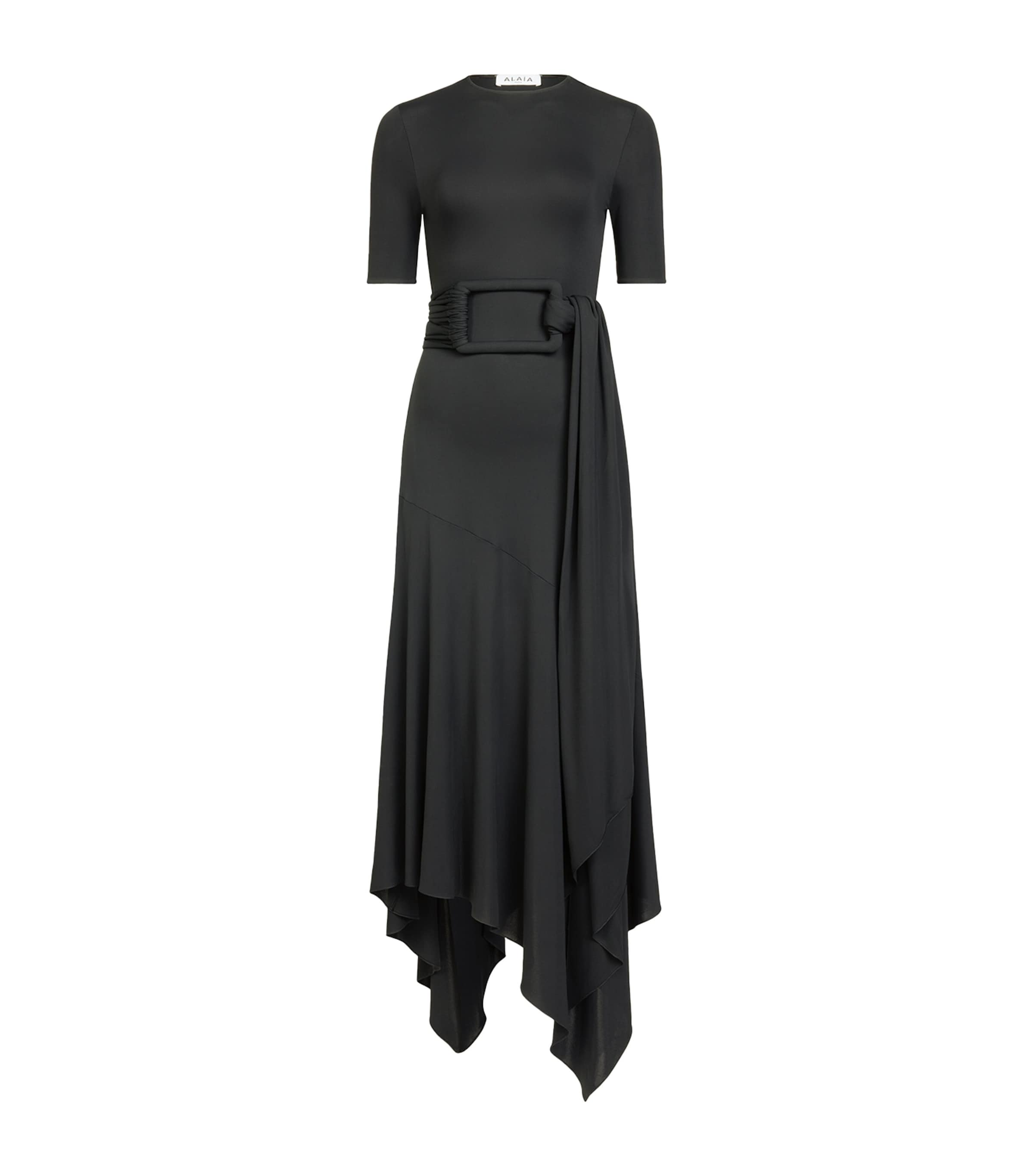 gold black dress for women 1920s evening dress in black and gold satin with black skirt godets –  LaVieDelight main image 1