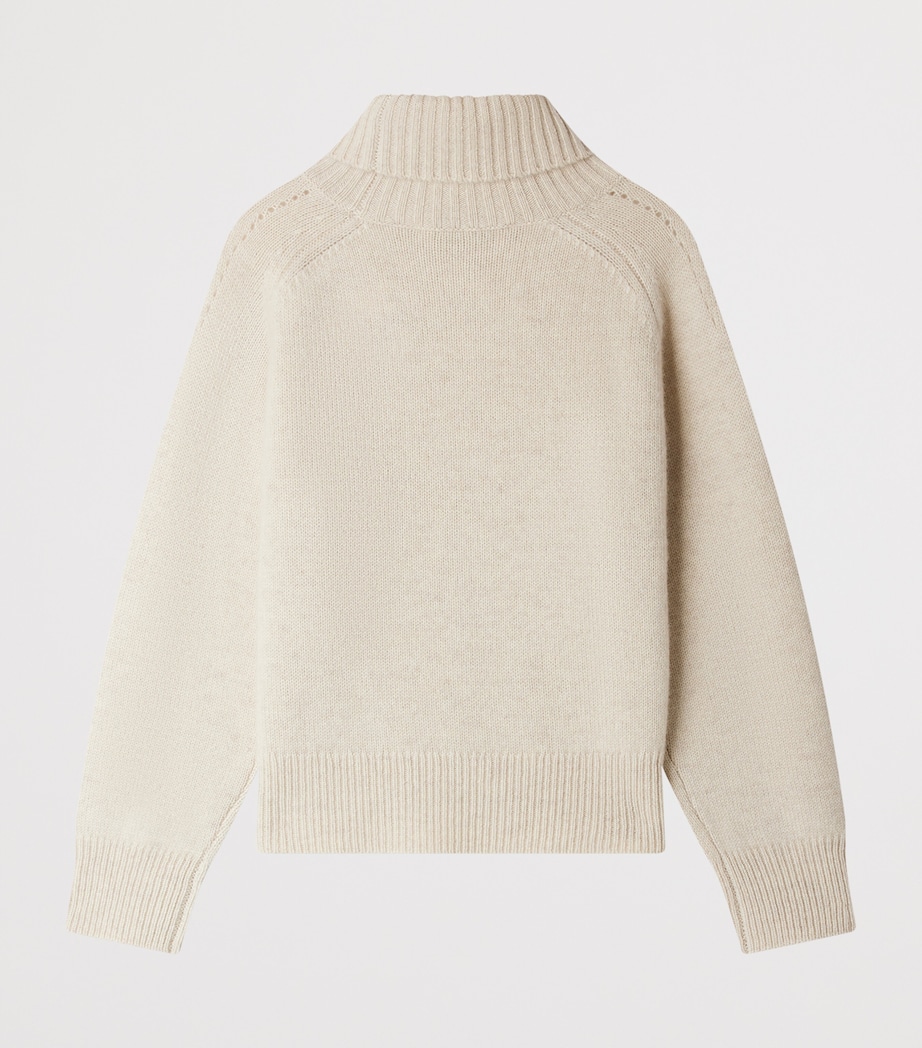 Cashmere Rollneck Sweater (4-8 Years) NATUREL Image 2