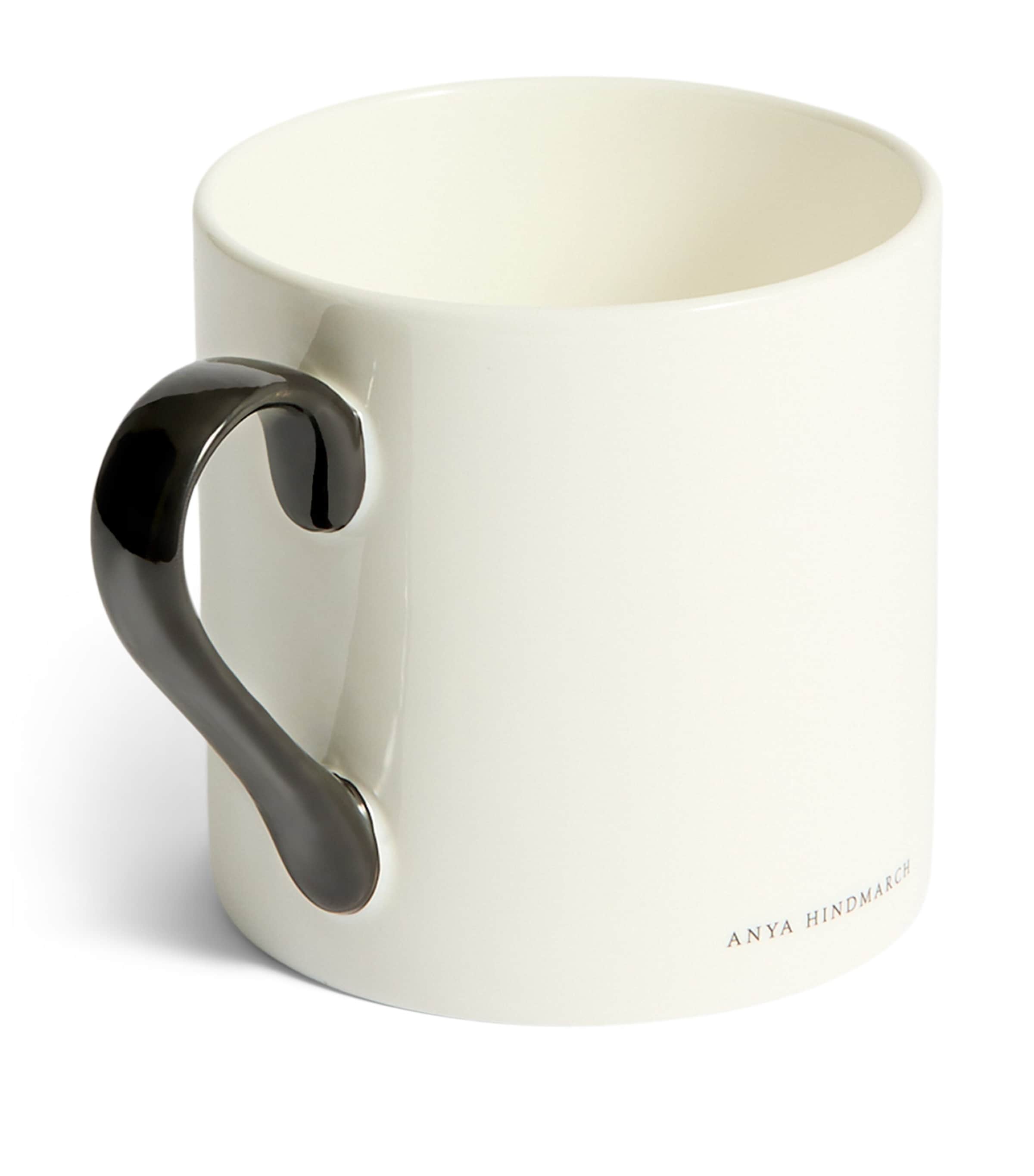 Large Bone China Happy Eyes Mug WHITE Image 4